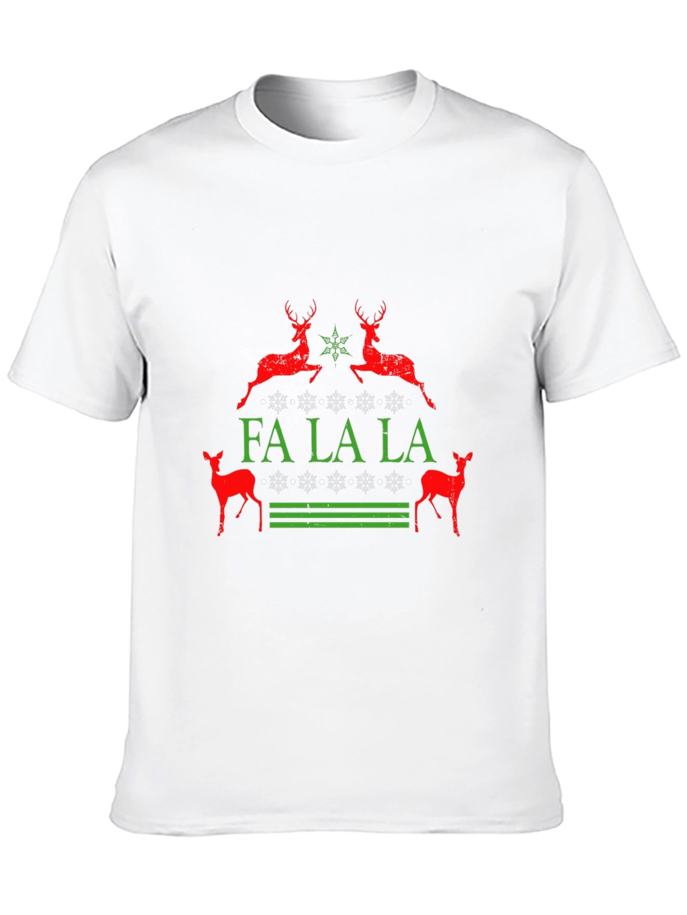Fa La La Reindeer Christmas T-Shirt