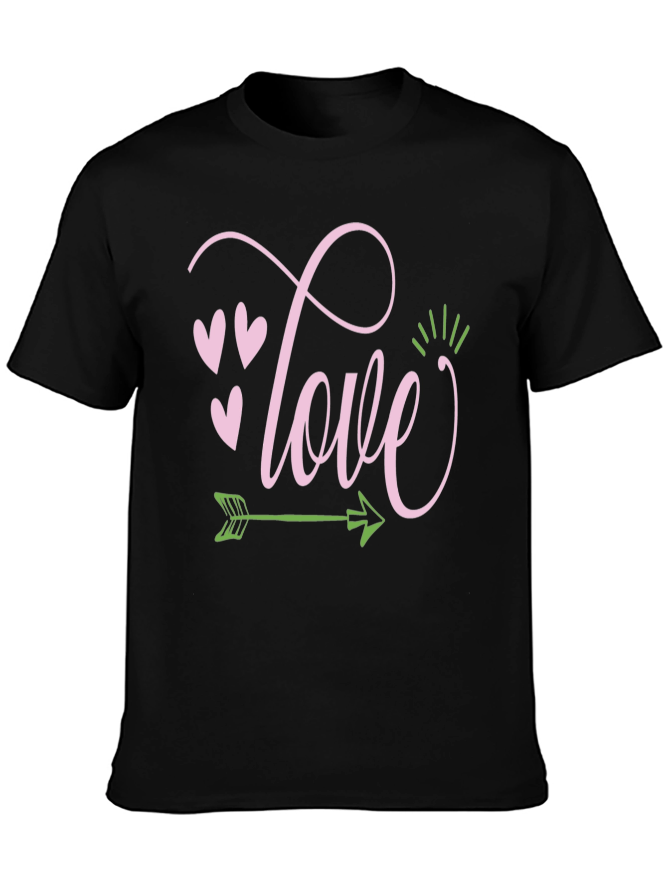 Love Arrow Graphic Tee - Black