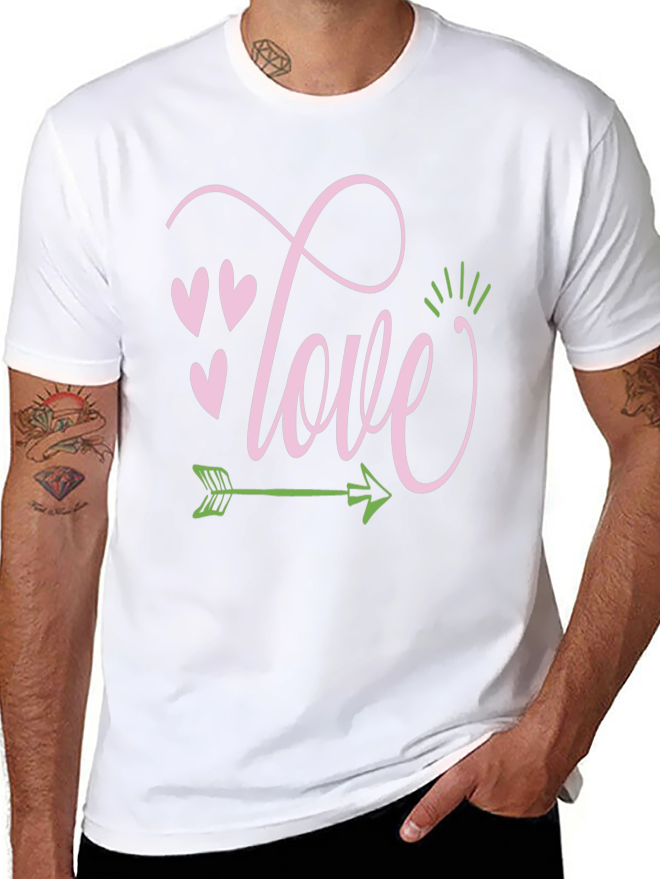 Love Arrow Graphic Tee - Black