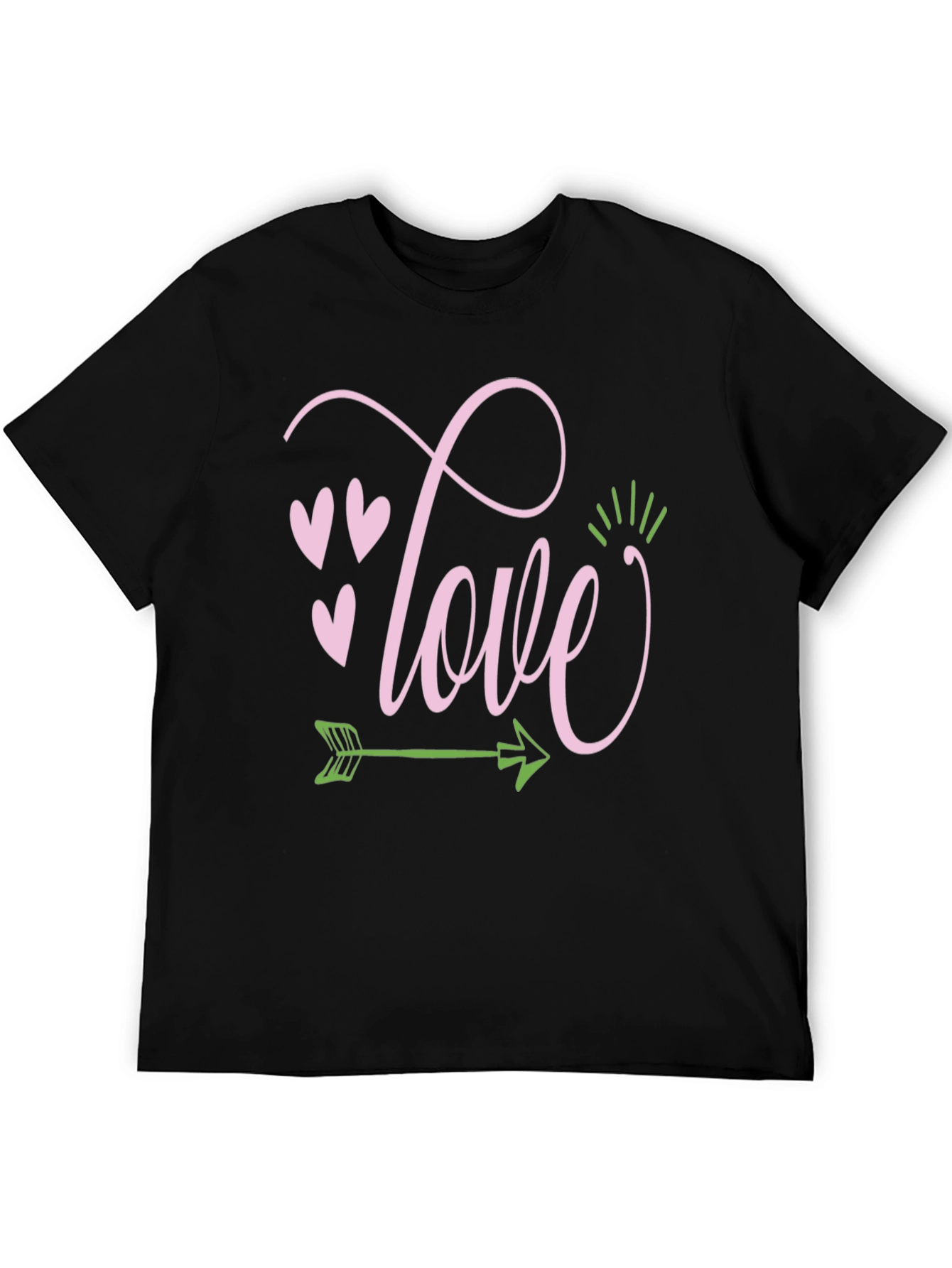 Love Arrow Graphic Tee - Black
