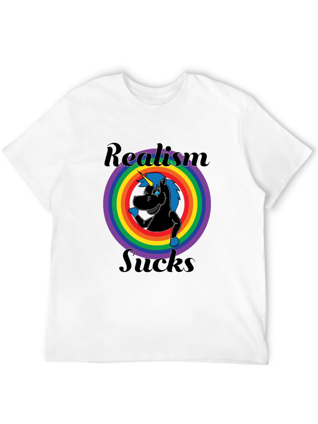 Realism Sucks Unicorn Graphic Tee