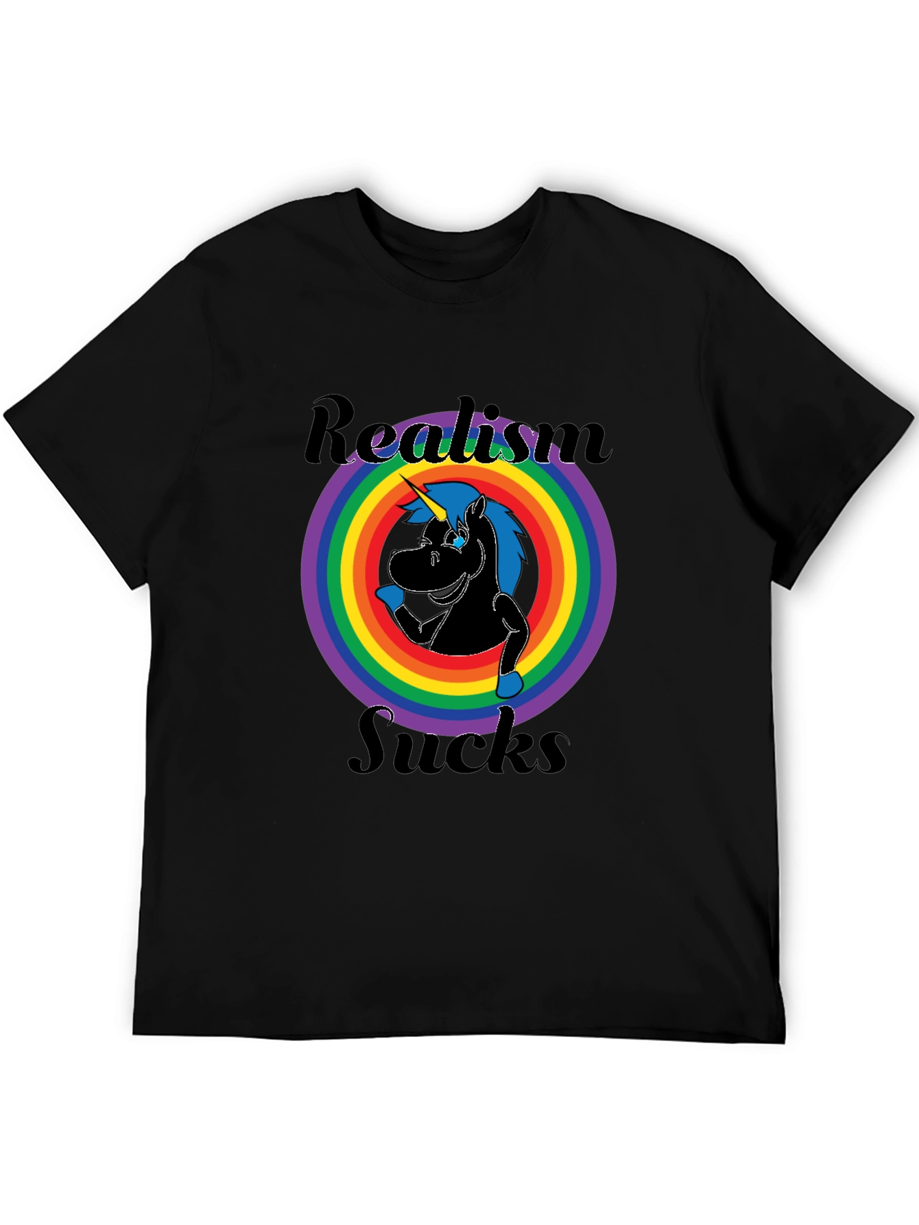 Realism Sucks Unicorn Graphic Tee