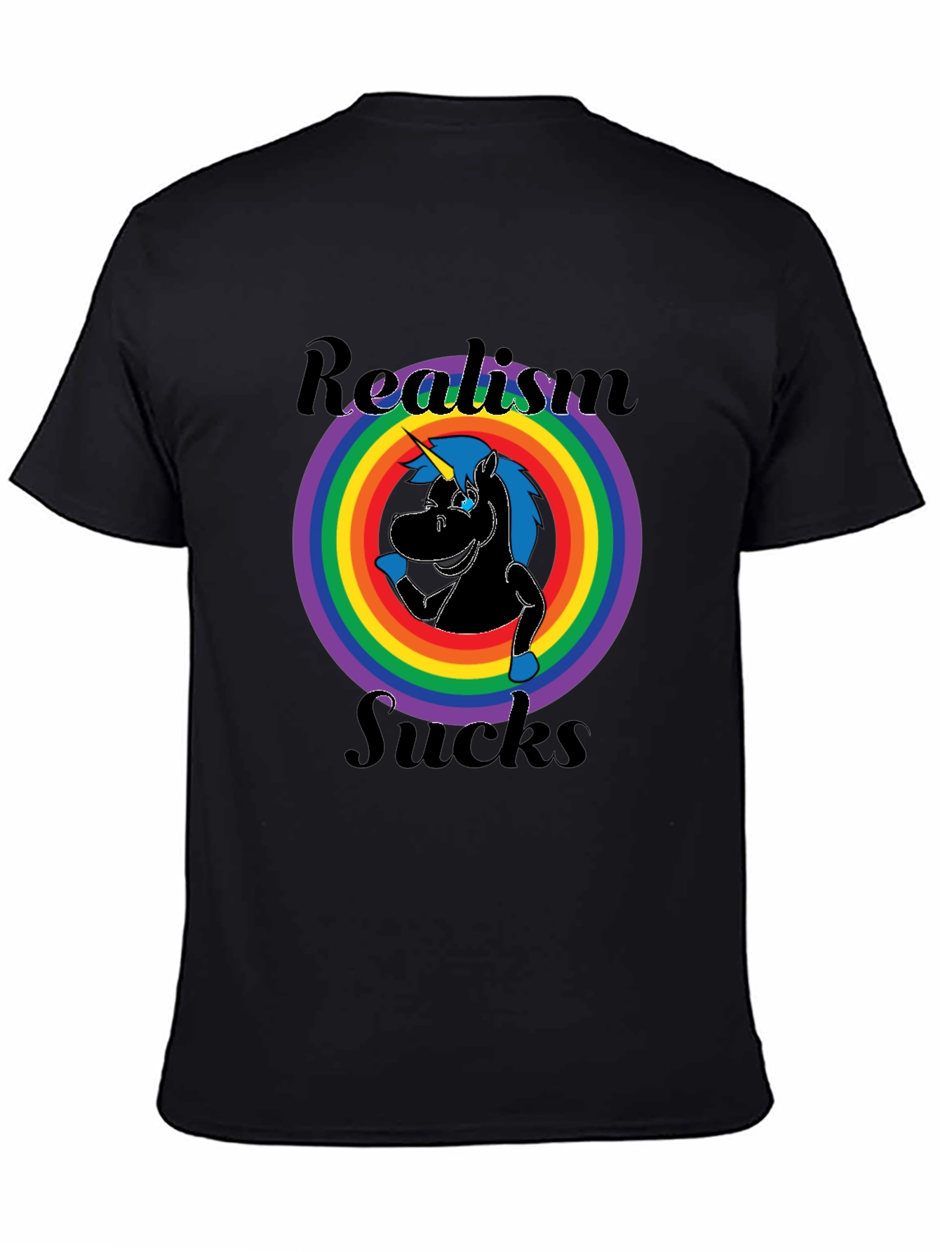Realism Sucks Unicorn Graphic Tee