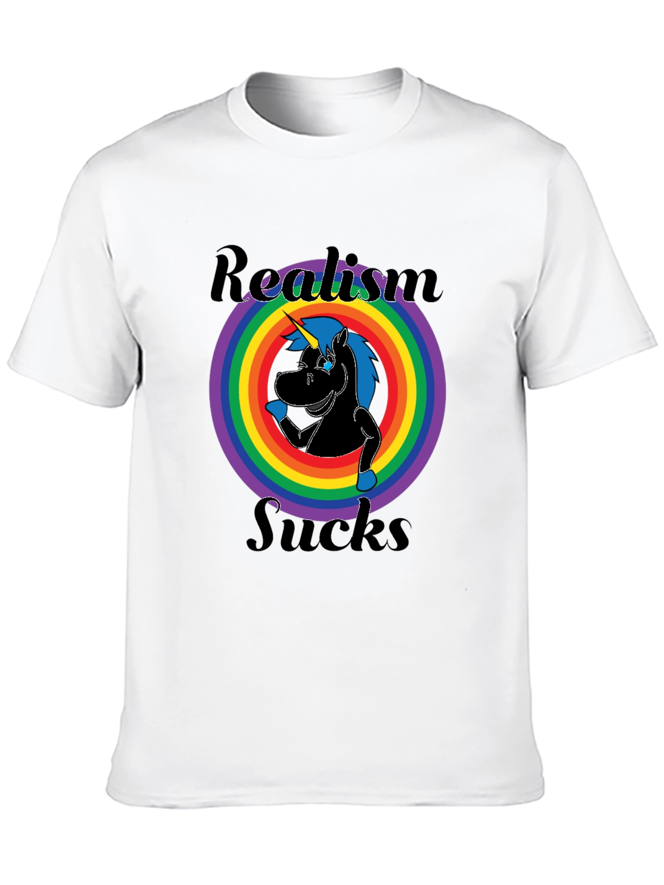 Realism Sucks Unicorn Graphic Tee