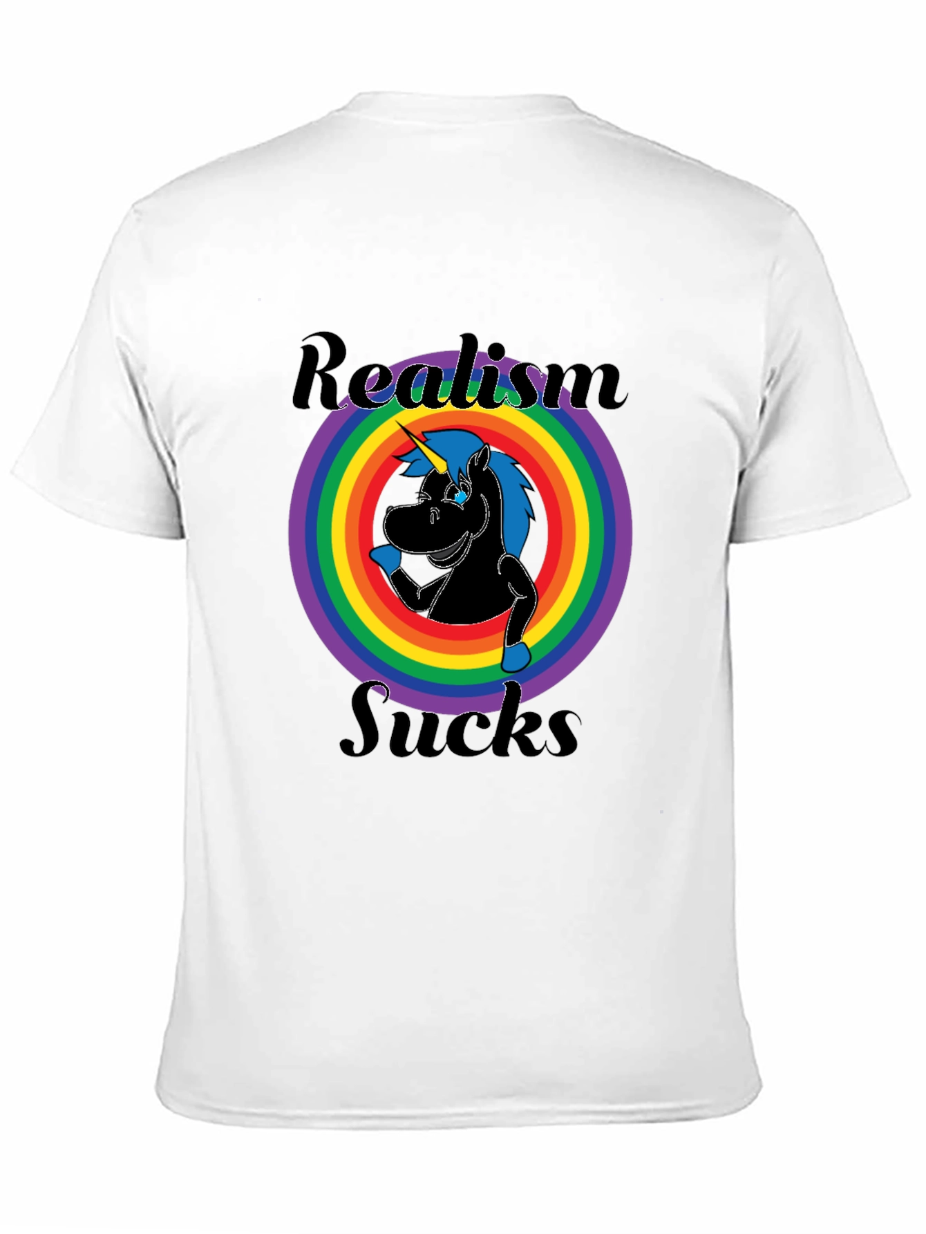 Realism Sucks Unicorn Graphic Tee