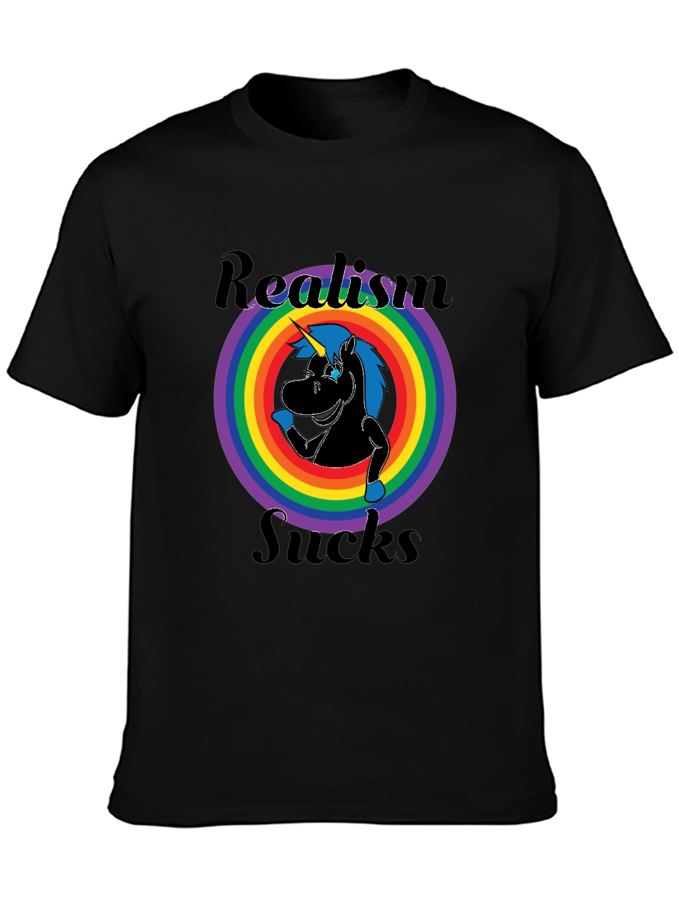 Realism Sucks Unicorn Graphic Tee