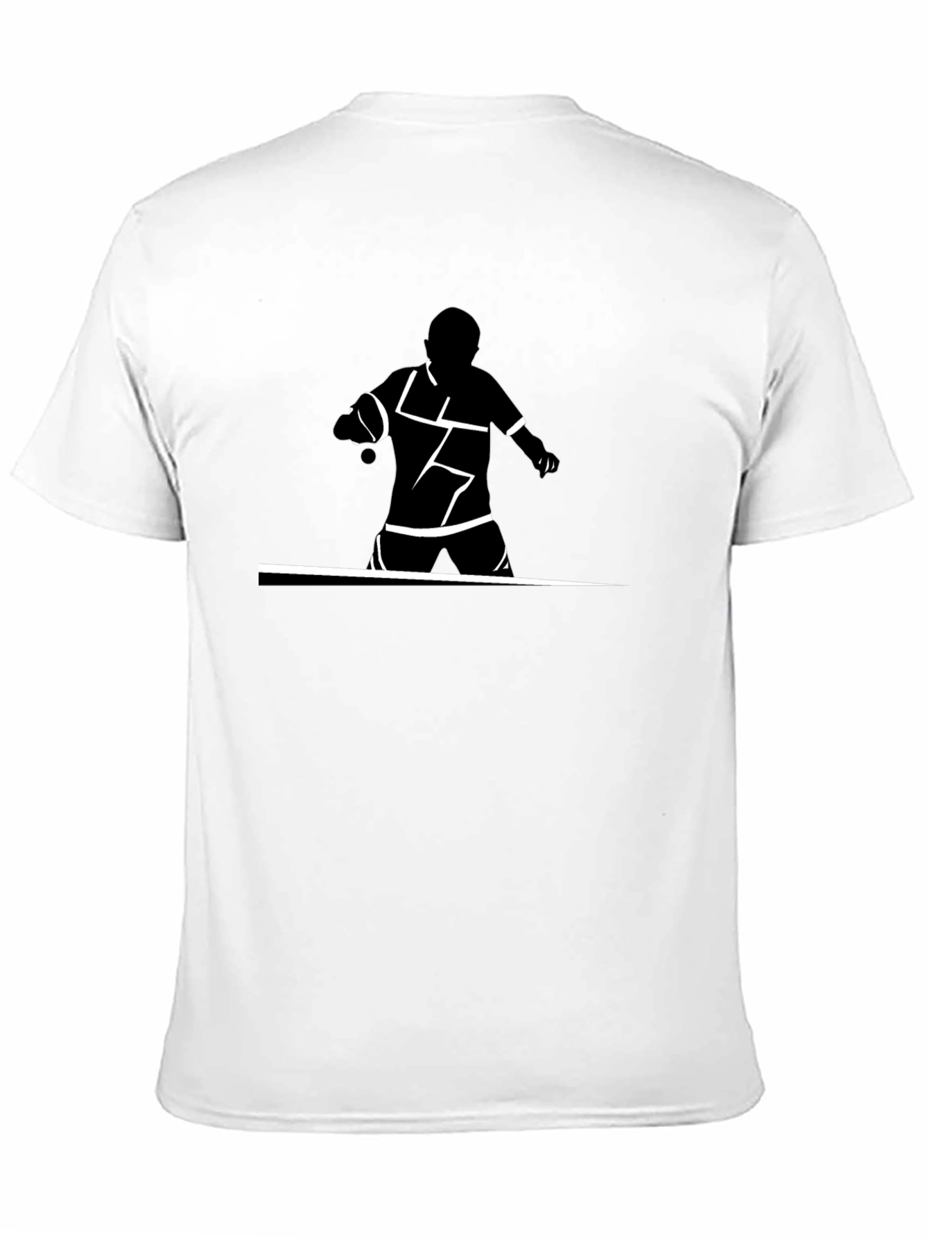 Table Tennis Graphic T-Shirt - Black Cotton Tee