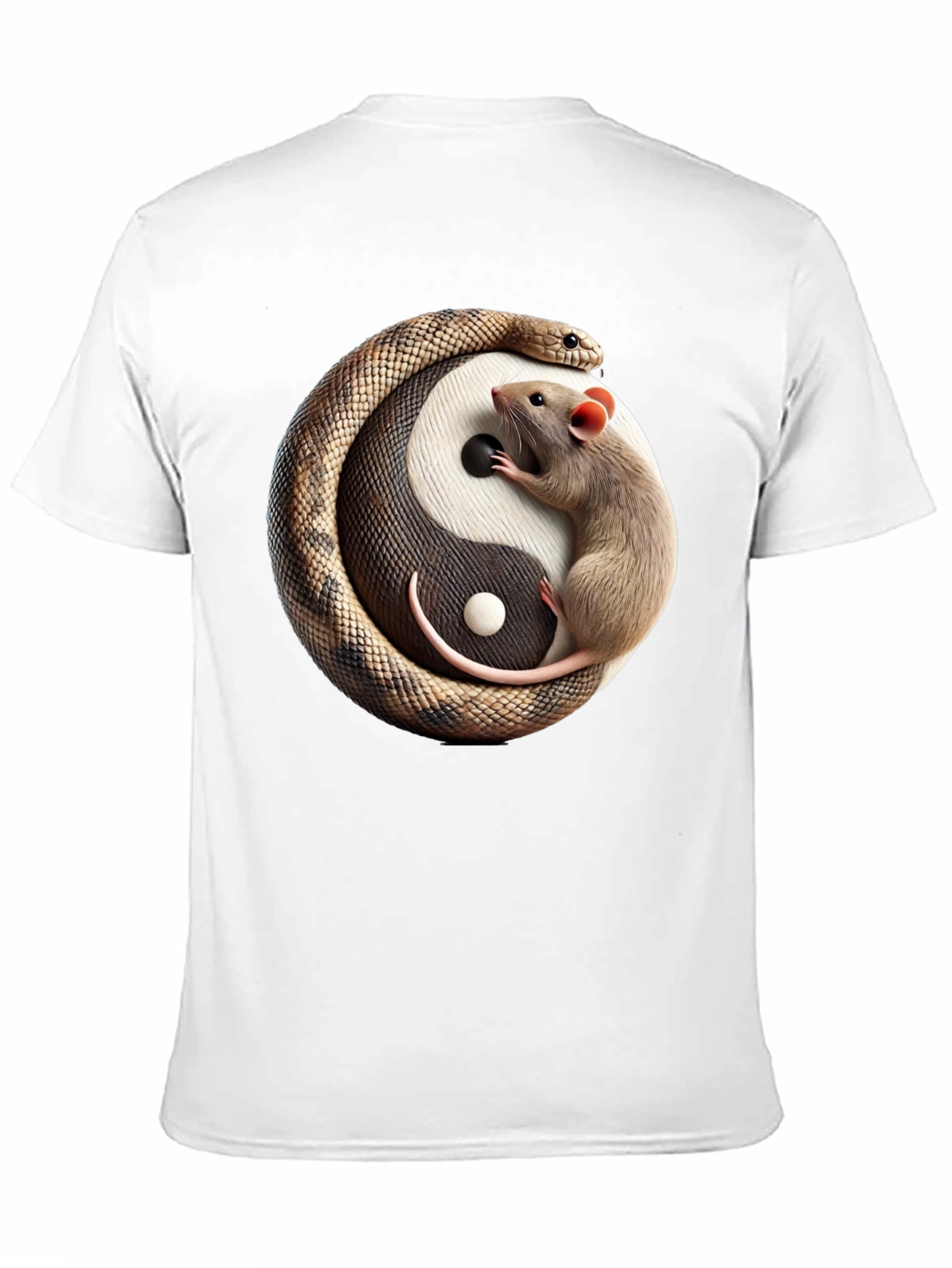Yin Yang Snake & Rat Graphic Tee