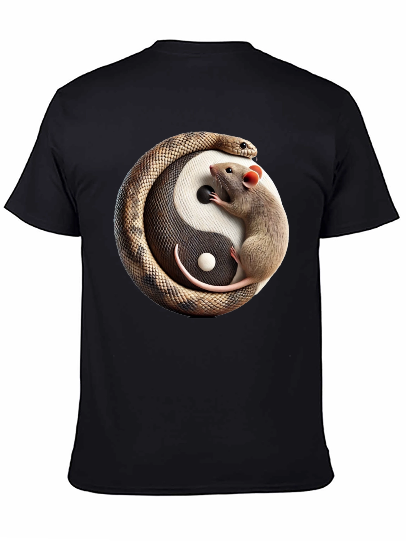 Yin Yang Snake & Rat Graphic Tee