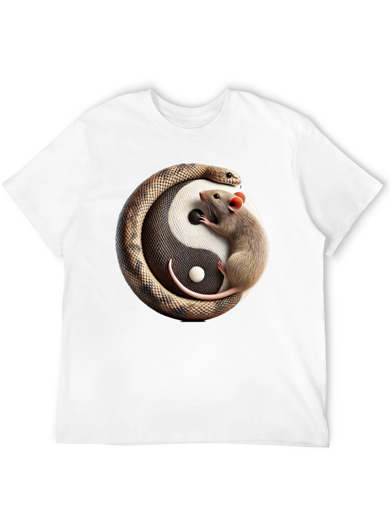 Yin Yang Snake & Rat Graphic Tee