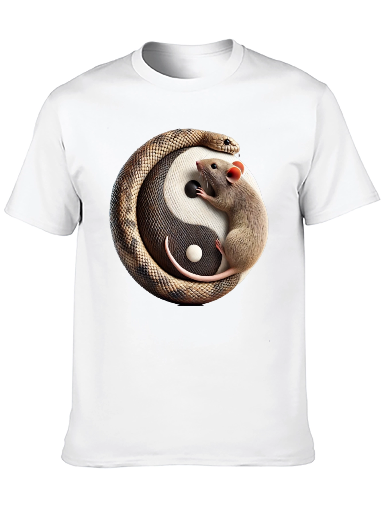 Yin Yang Snake & Rat Graphic Tee