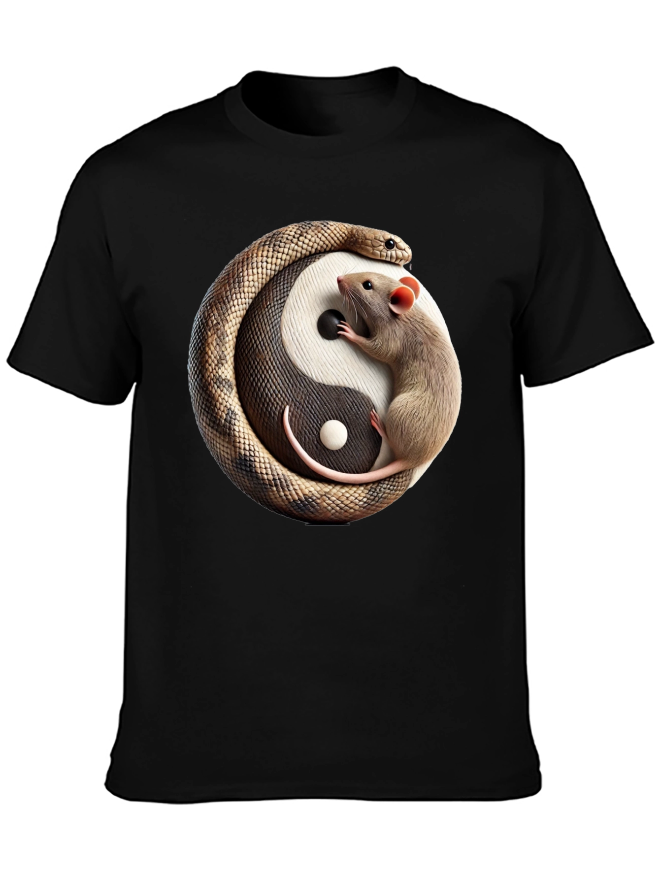 Yin Yang Snake & Rat Graphic Tee