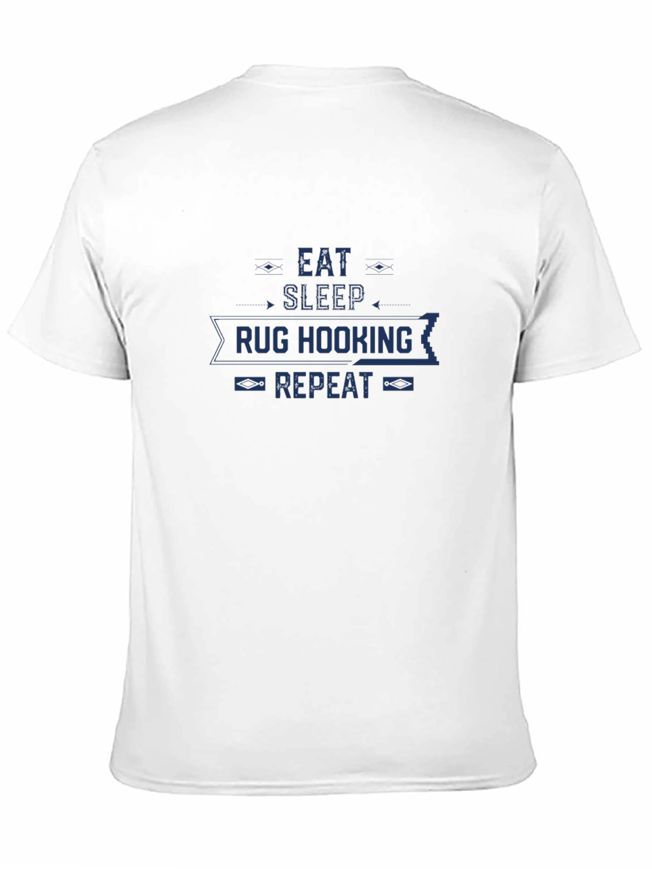 Eat Sleep Rug Hooking Repeat Black Graphic Tee