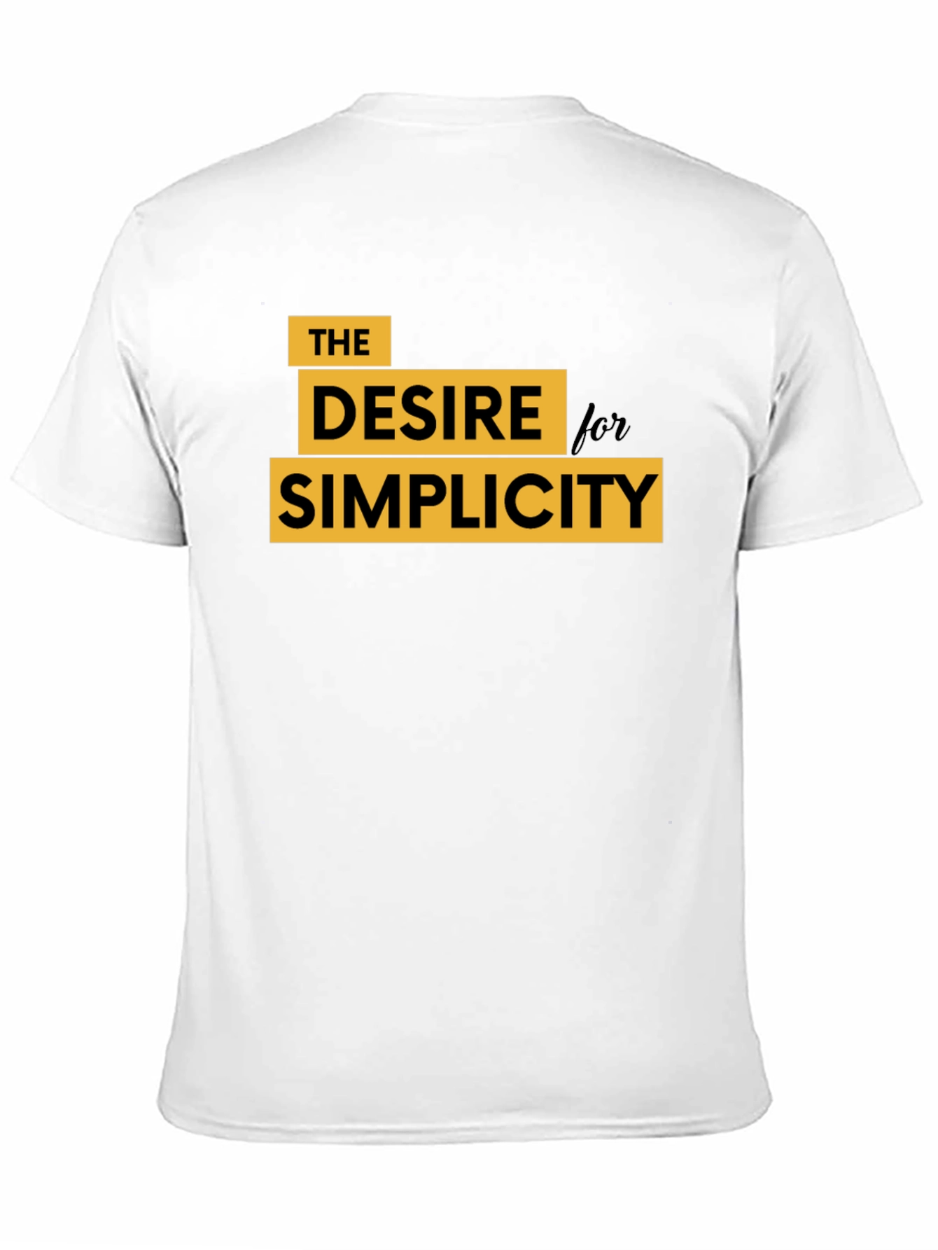 Desire for Simplicity Graphic Tee - Black