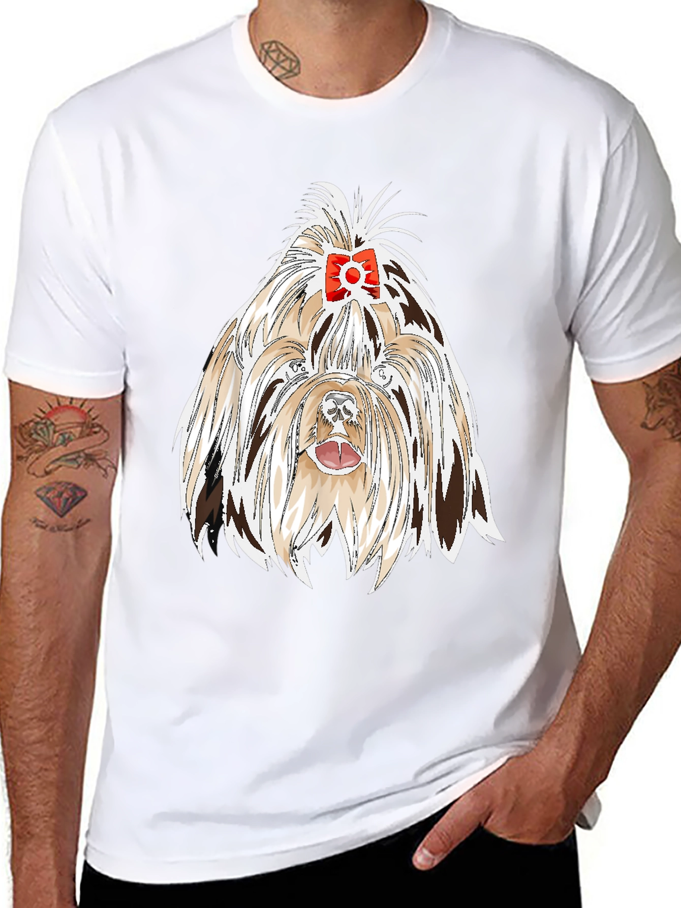 Dog Lover T-Shirt - Cute Shih Tzu Graphic Tee