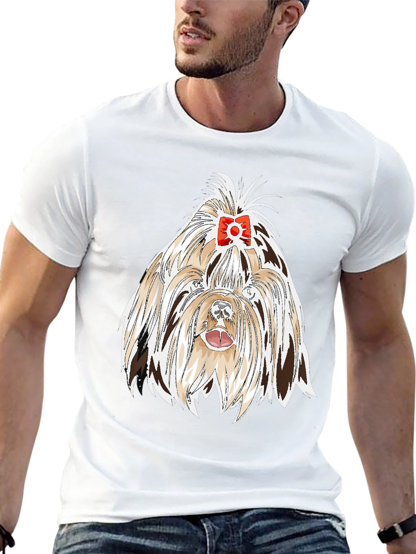 Dog Lover T-Shirt - Cute Shih Tzu Graphic Tee