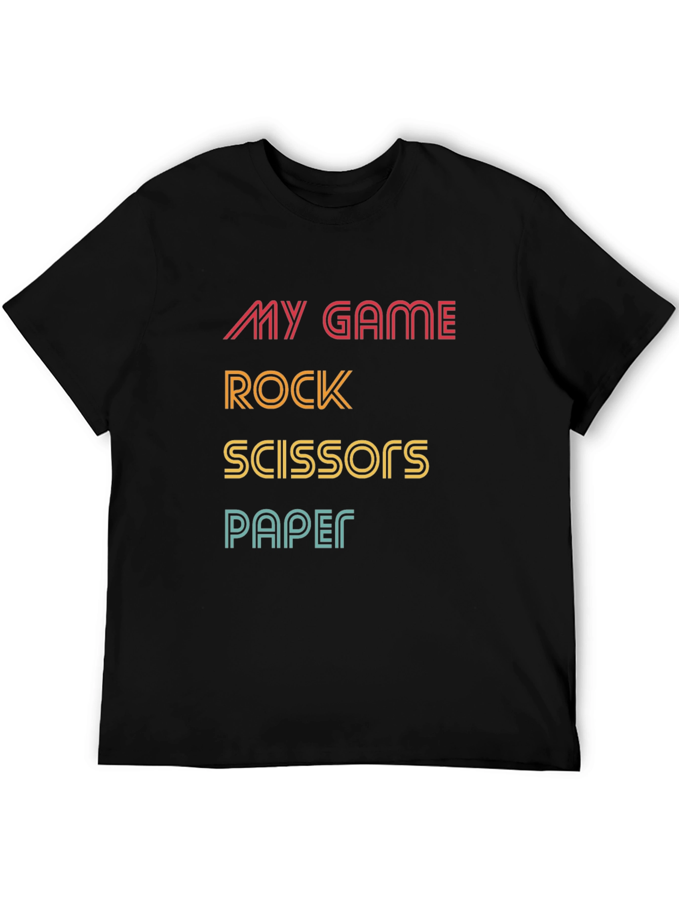 Rock Paper Scissors Graphic T-Shirt