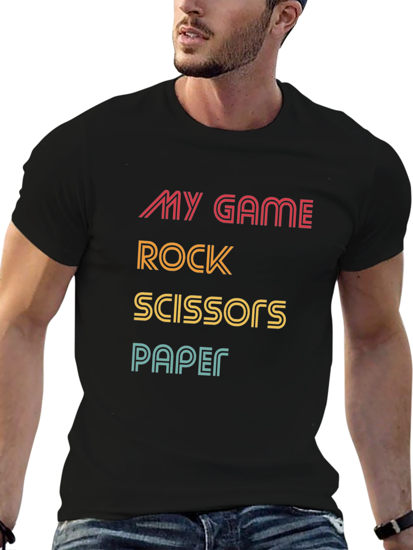 Rock Paper Scissors Graphic T-Shirt