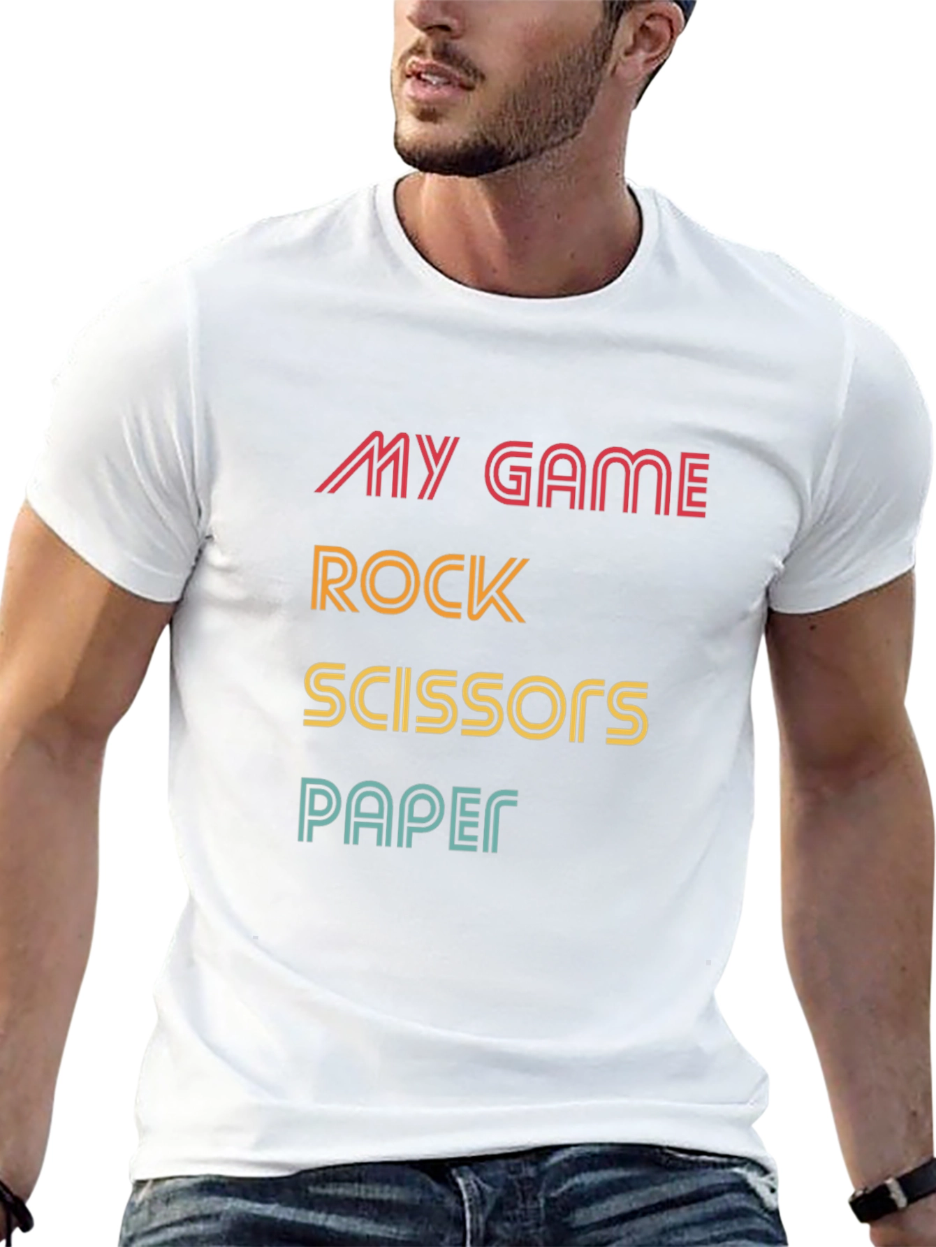 Rock Paper Scissors Graphic T-Shirt