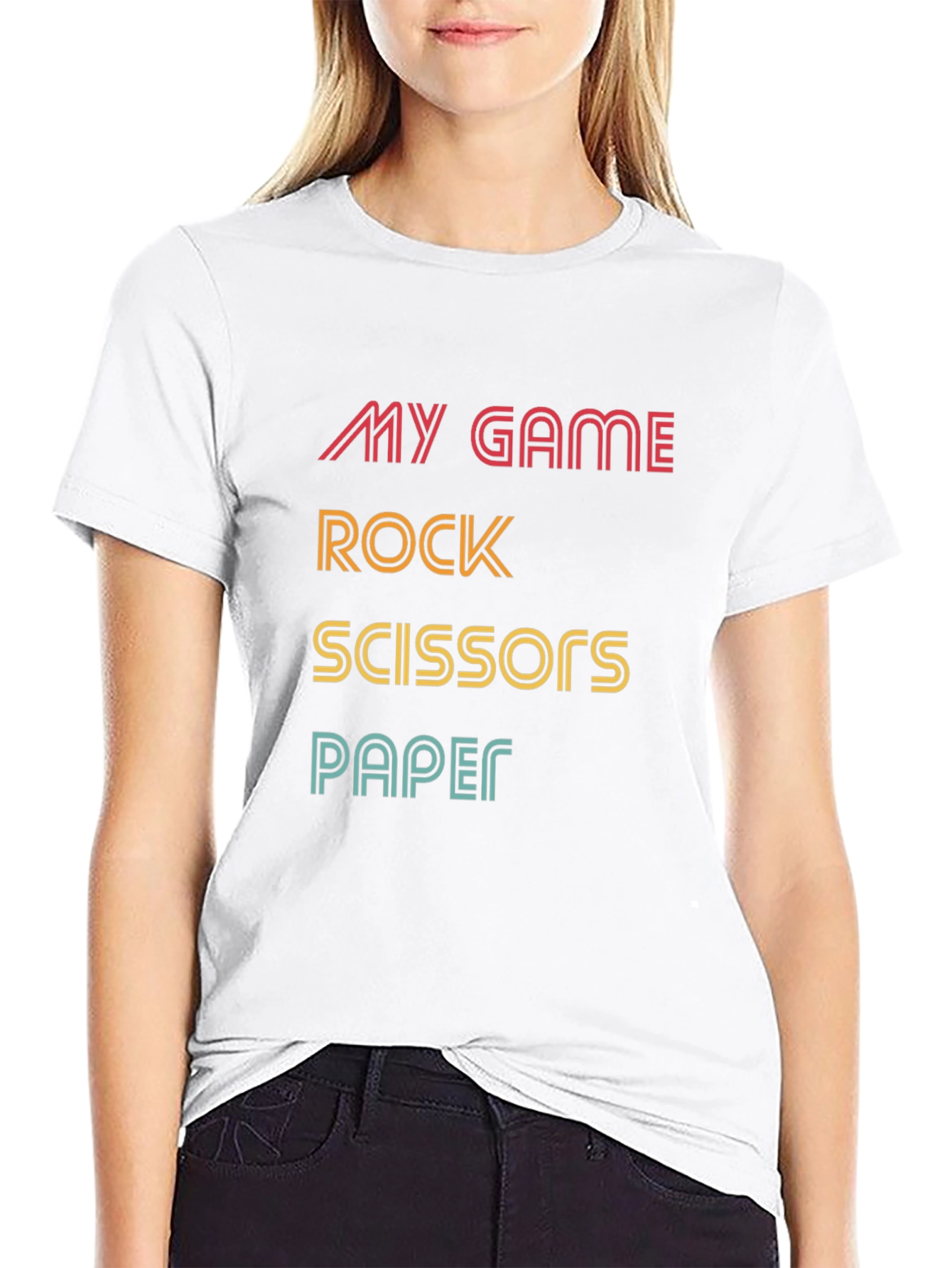 Rock Paper Scissors Graphic T-Shirt
