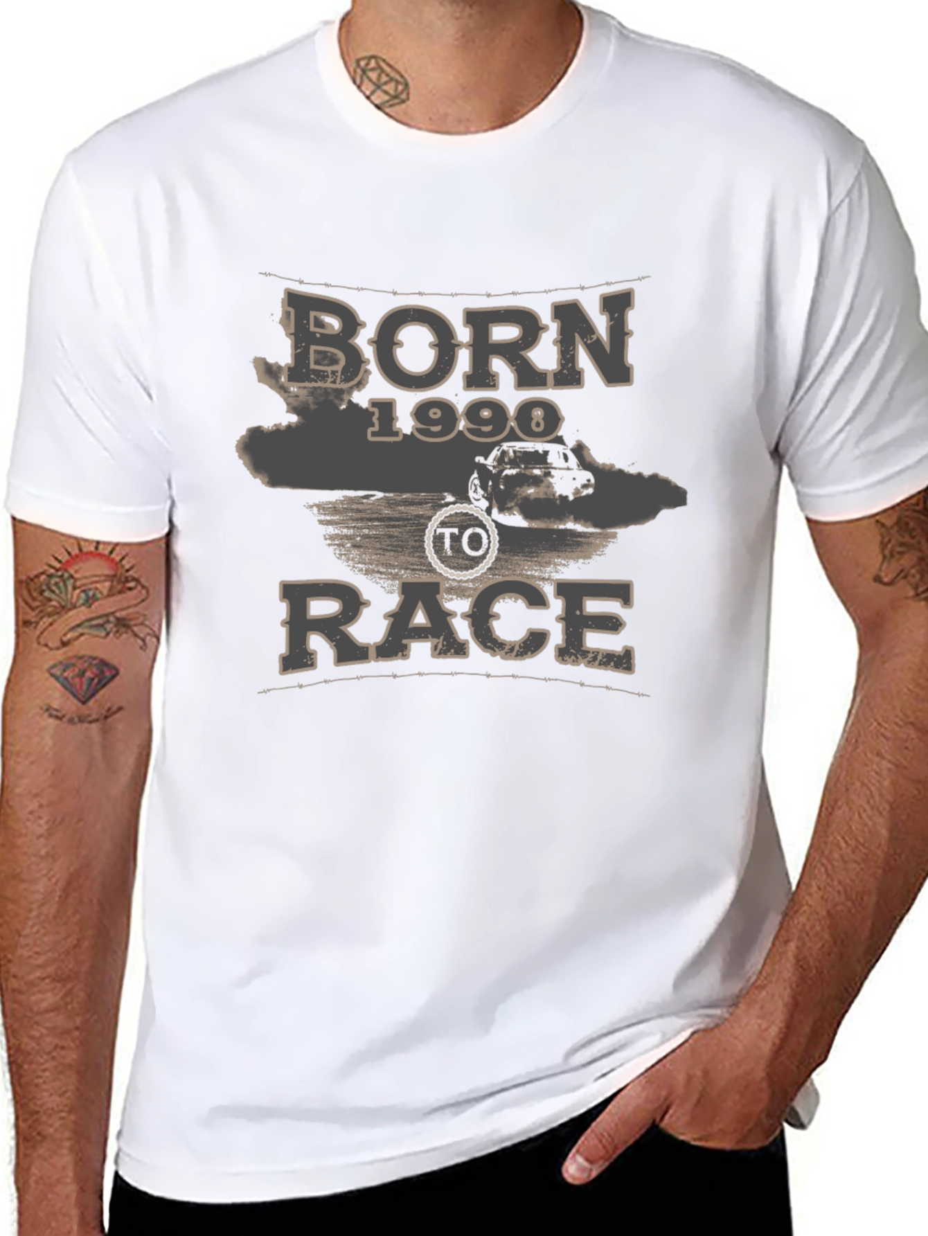 Born 1990 to Race Graphic T-Shirt
