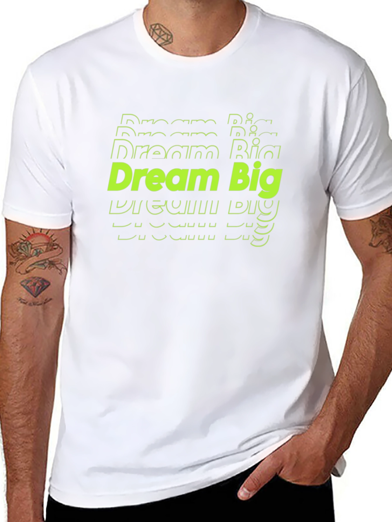 Dream Big Graphic Tee - Black