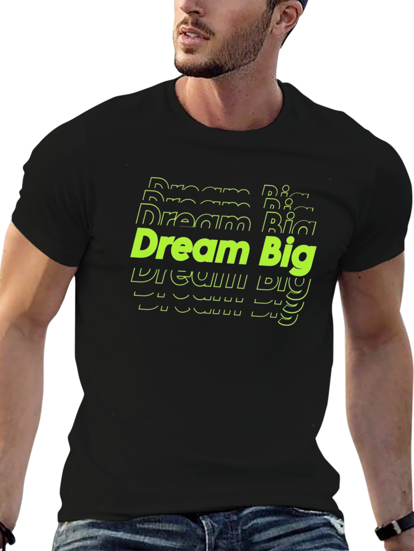 Dream Big Graphic Tee - Black
