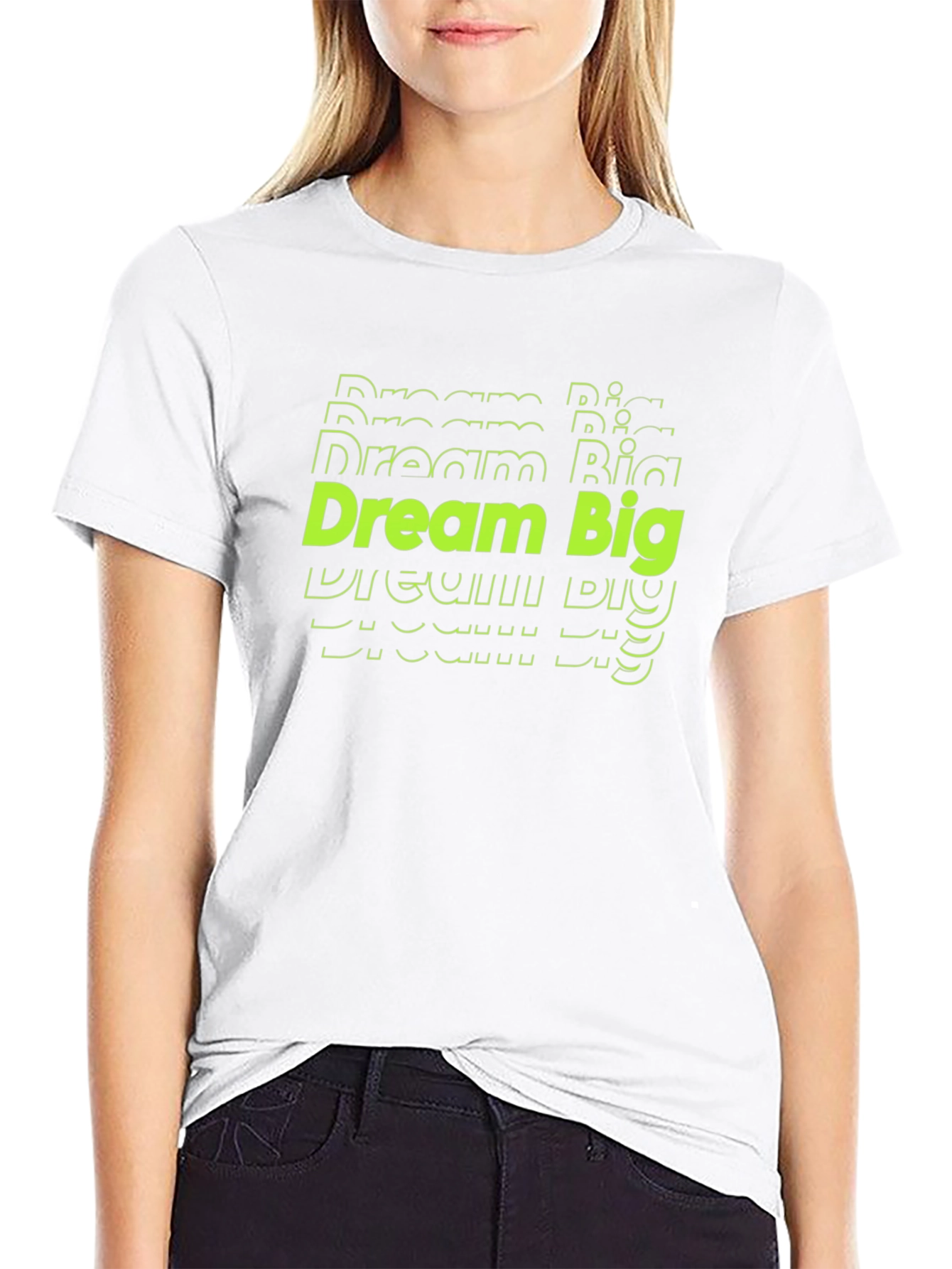 Dream Big Graphic Tee - Black