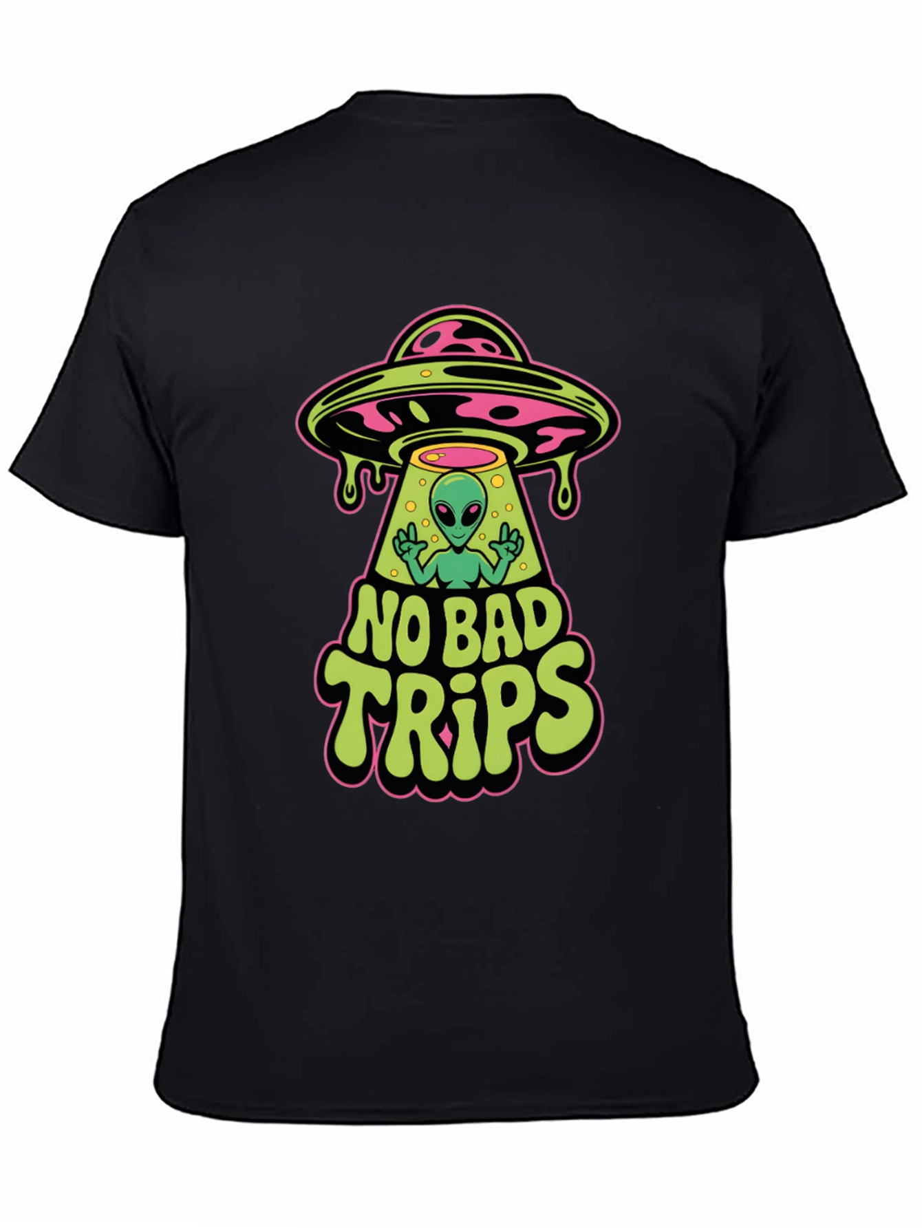 No Bad Trips Alien Graphic T-Shirt