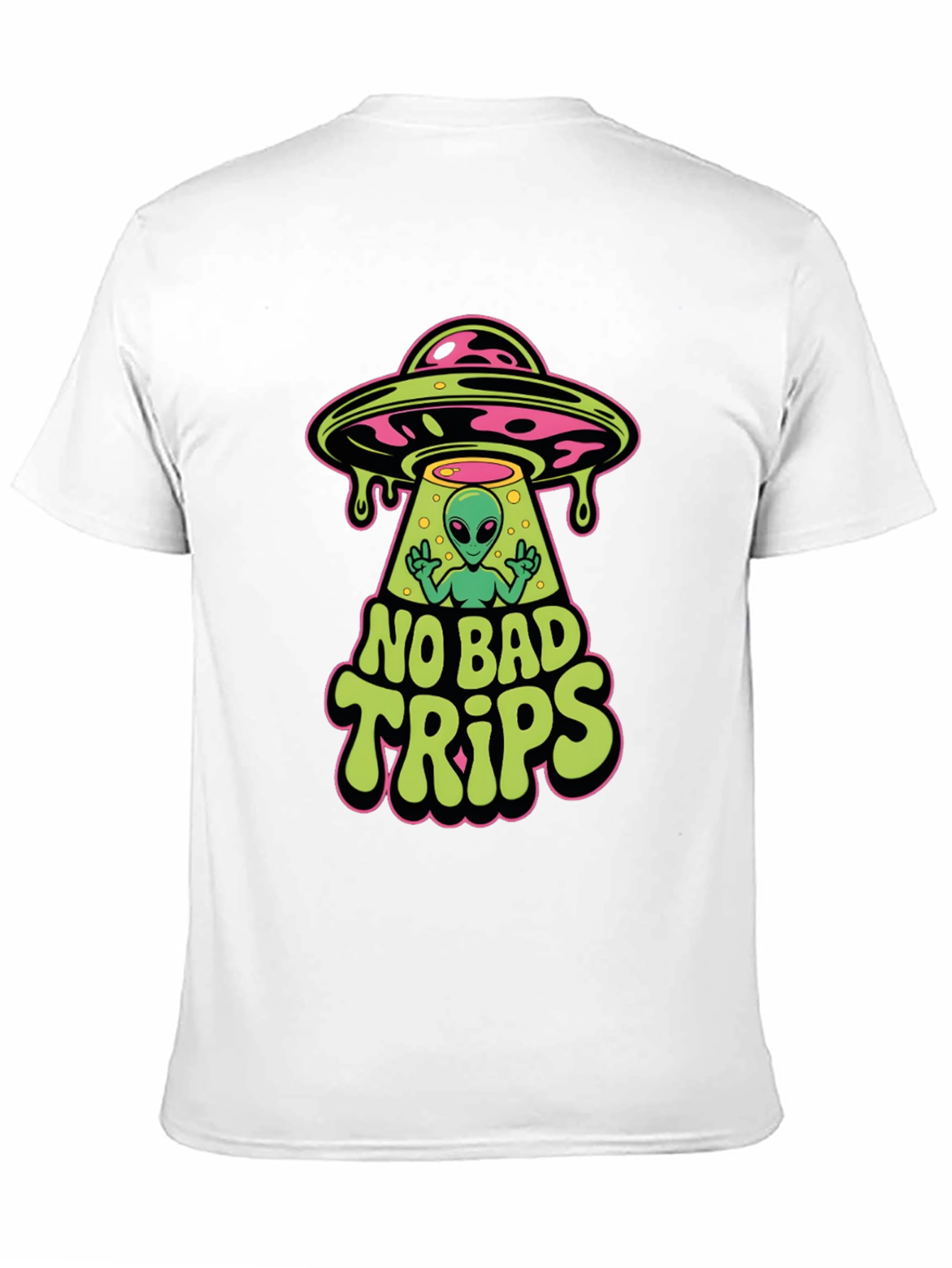 No Bad Trips Alien Graphic T-Shirt