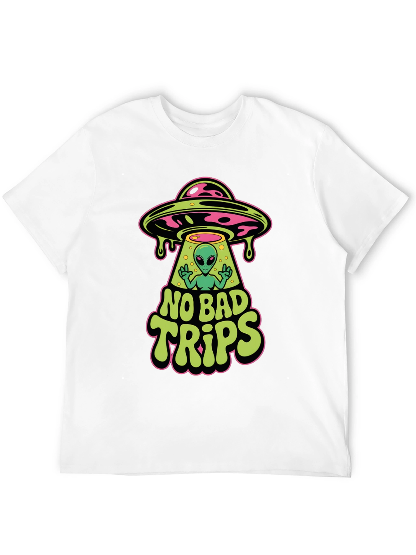 No Bad Trips Alien Graphic T-Shirt