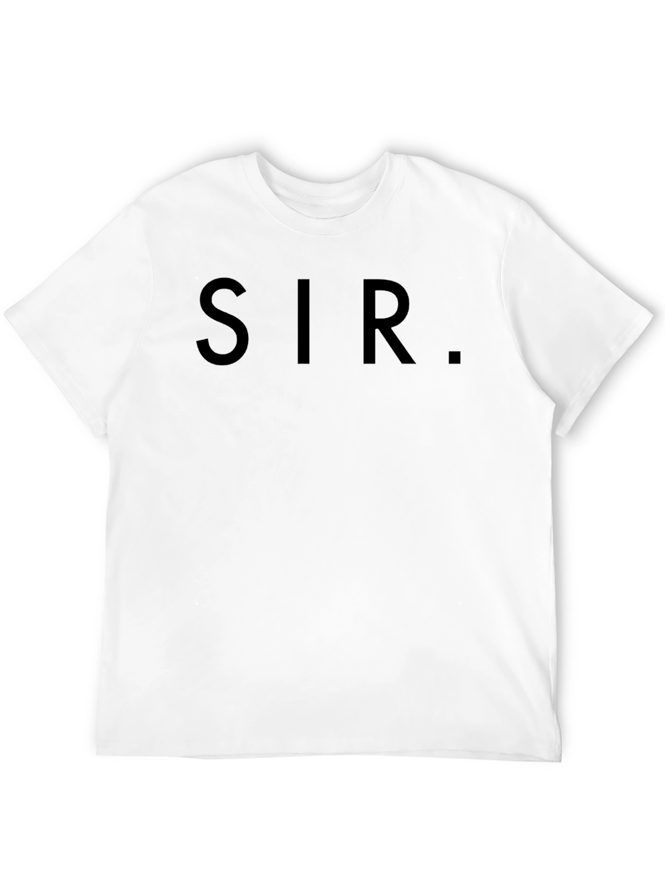 SIR Graphic Tee - Mens Casual Black T-Shirt