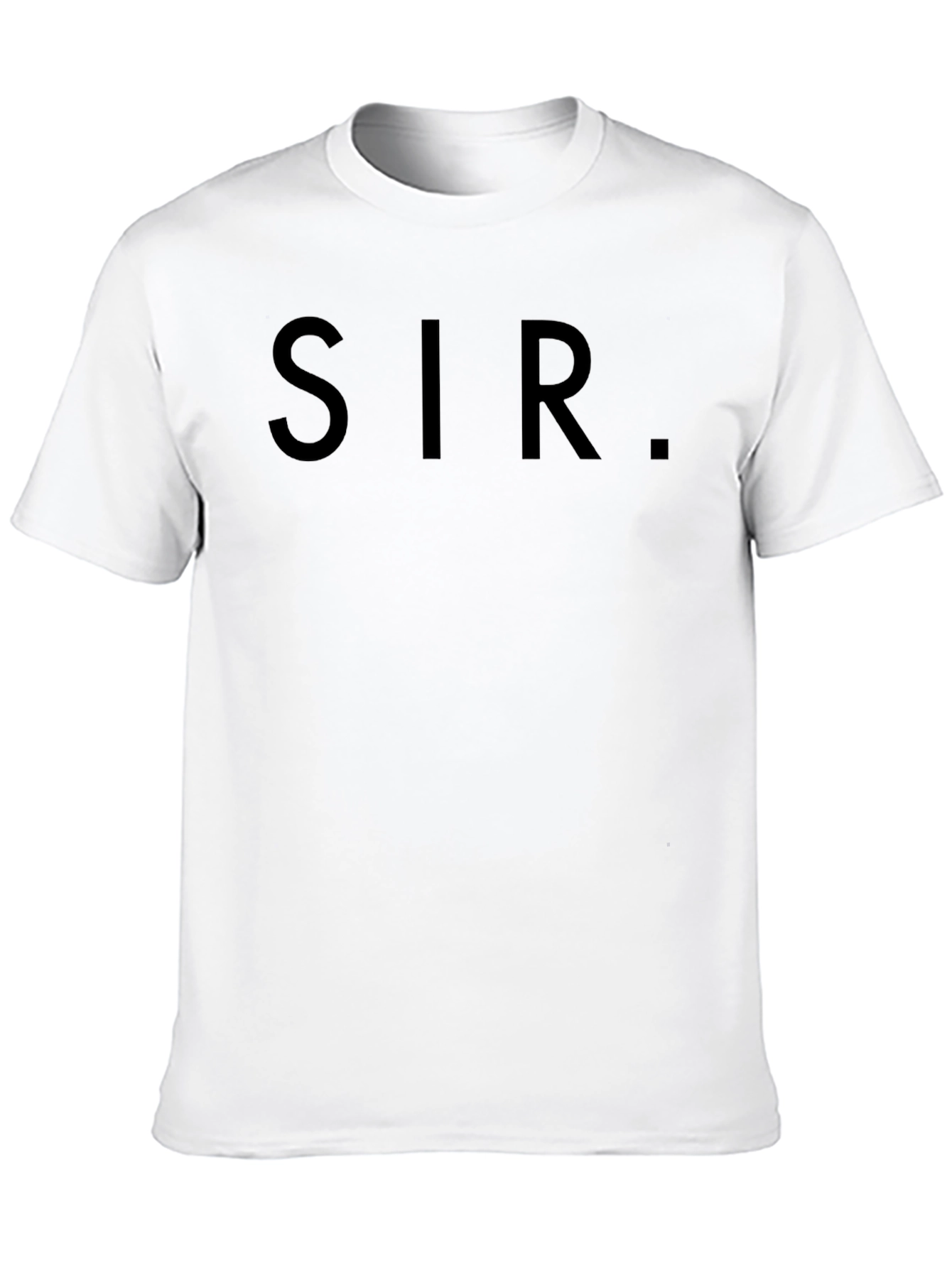 SIR Graphic Tee - Mens Casual Black T-Shirt