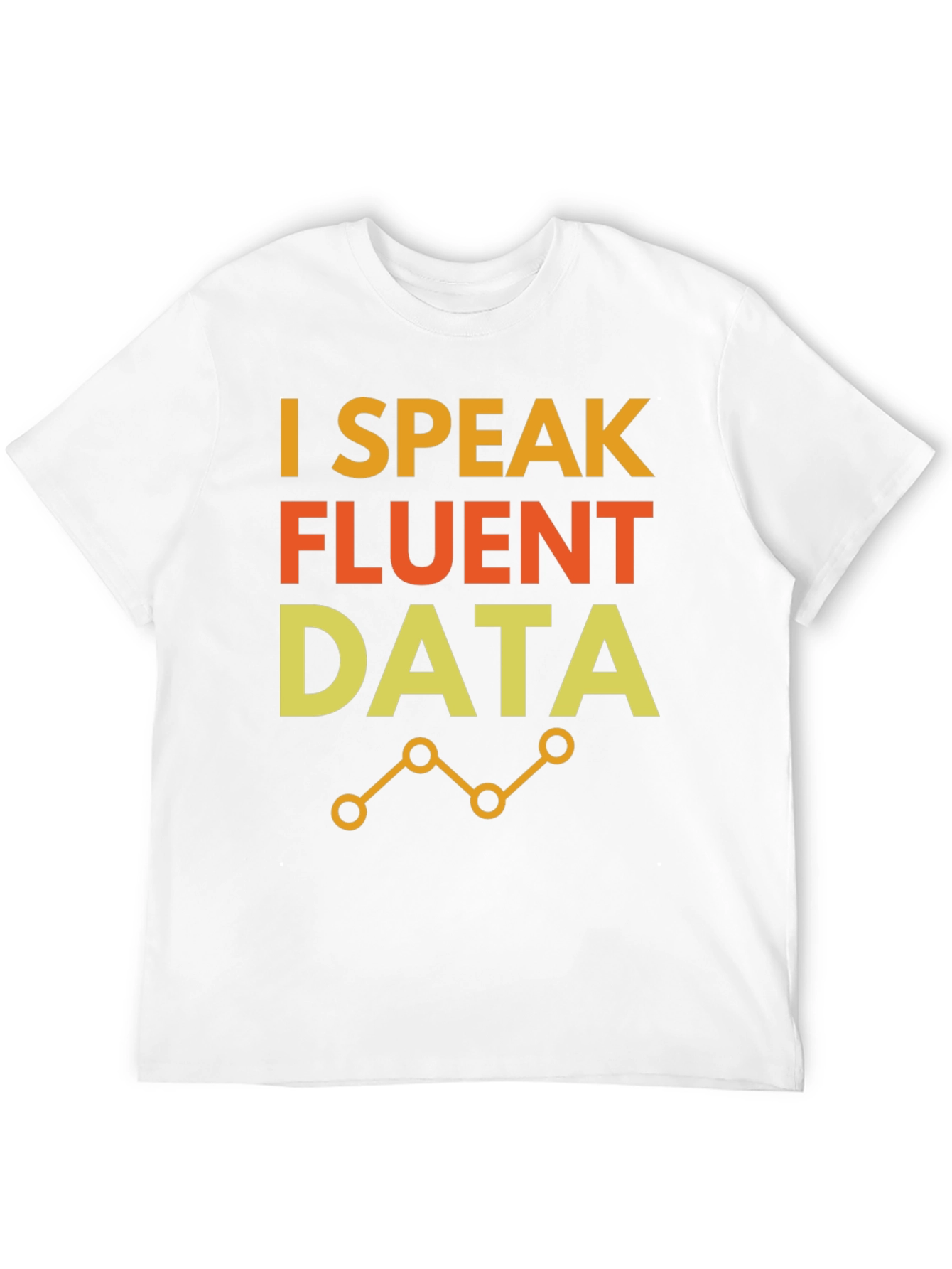 I Speak Fluent Data Black Graphic Tee