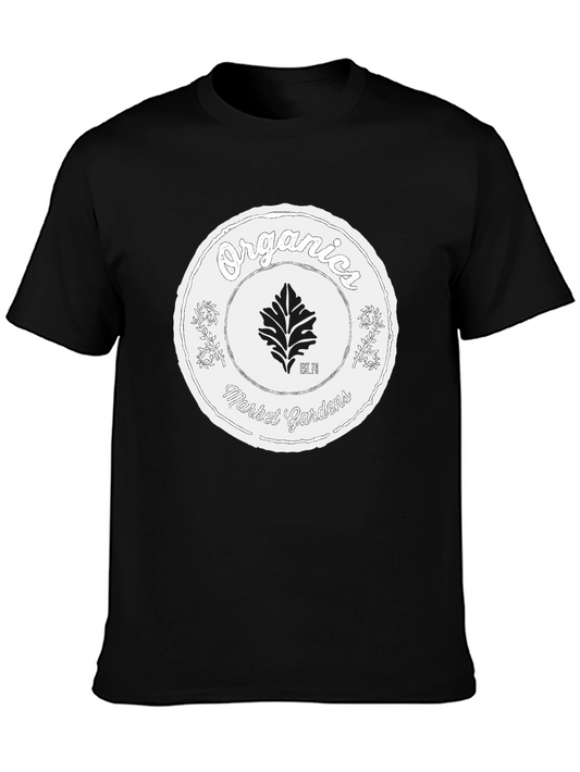 Organic Market Gardens Black Graphic T-Shirt