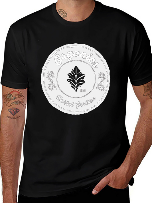 Organic Market Gardens Black Graphic T-Shirt