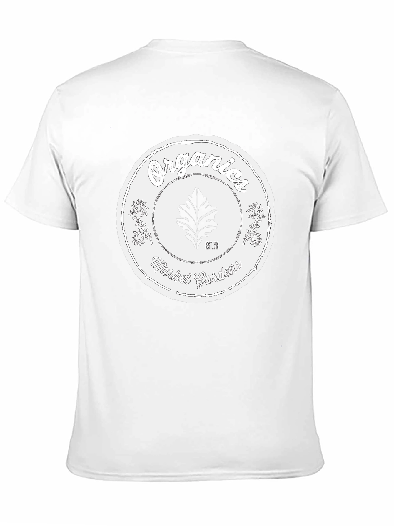 Organic Market Gardens Black Graphic T-Shirt