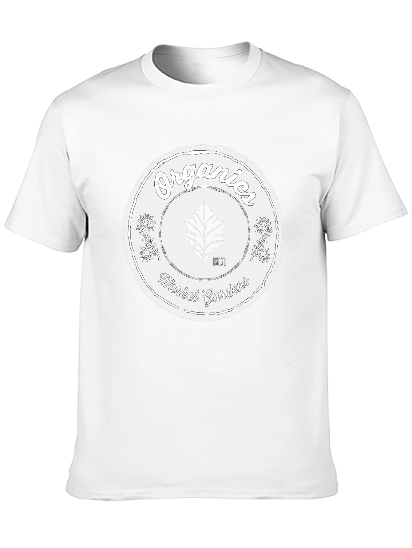 Organic Market Gardens Black Graphic T-Shirt