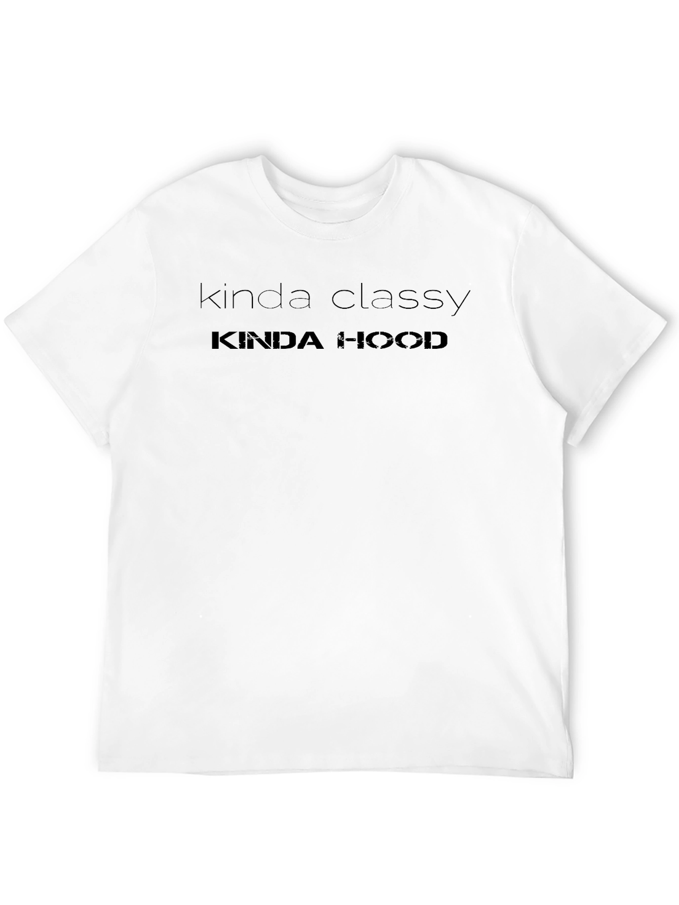 Kinda Classy Kinda Hood Mens Black T-Shirt
