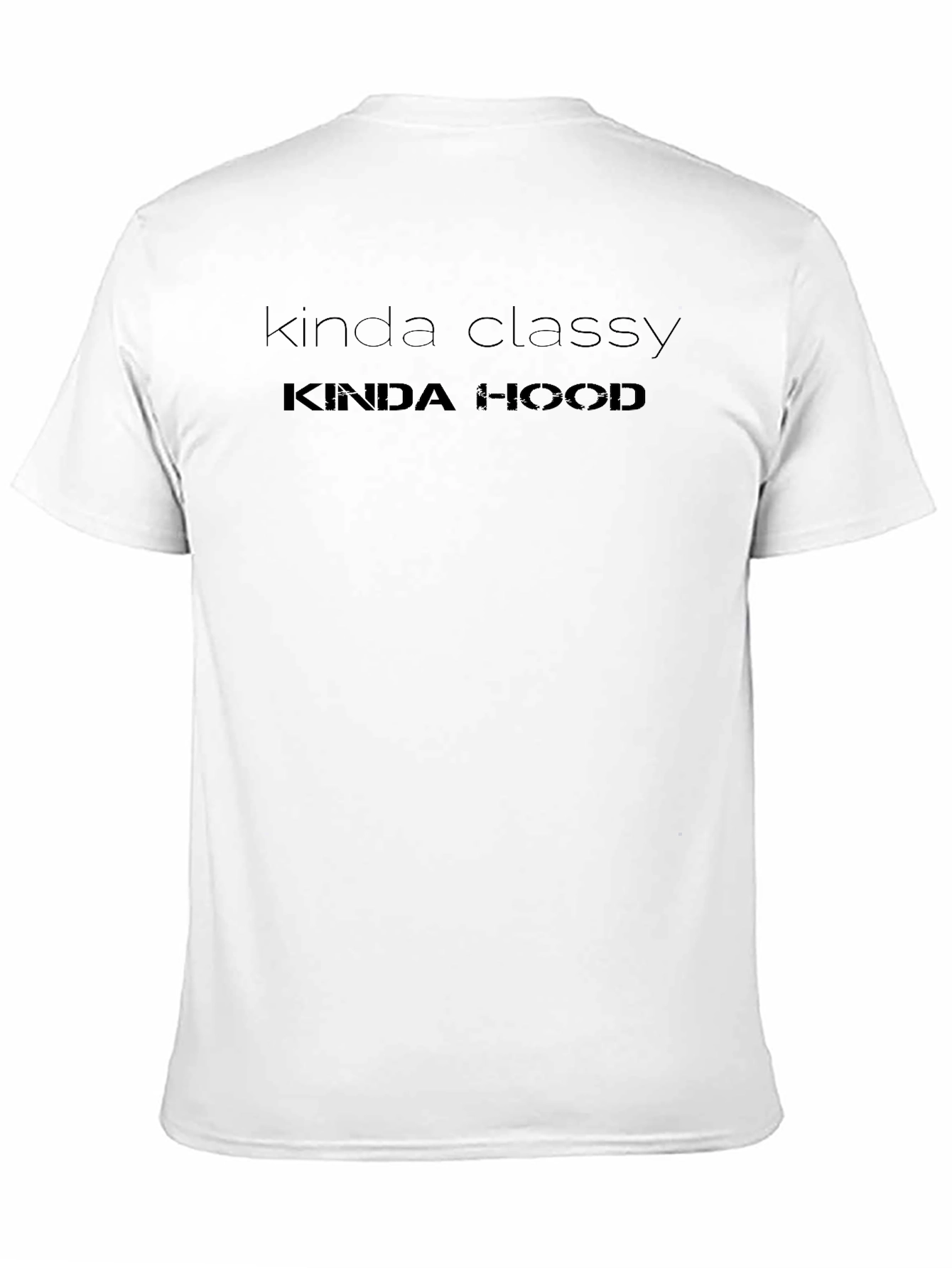 Kinda Classy Kinda Hood Mens Black T-Shirt
