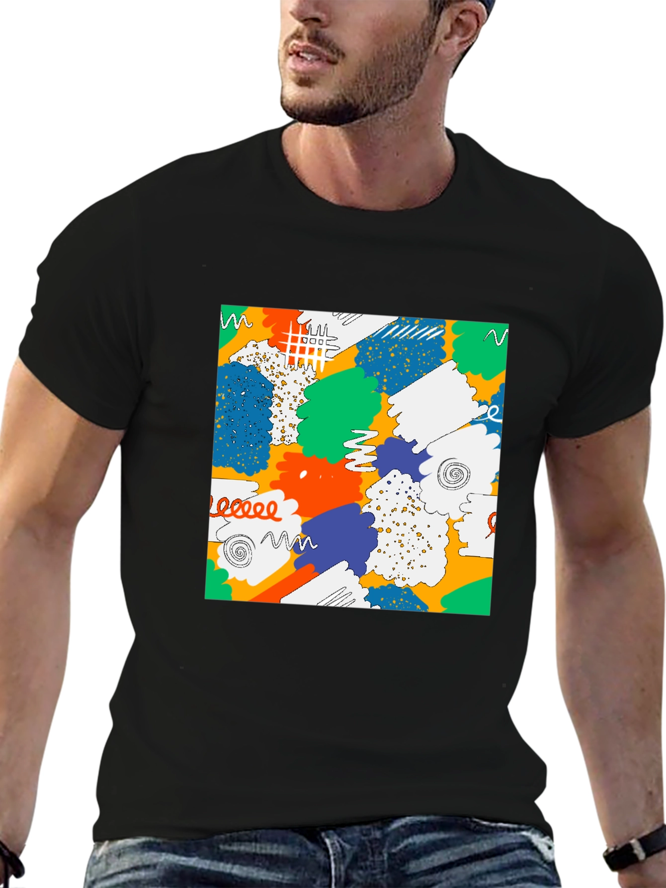 Abstract Pattern Graphic Tee - Unisex