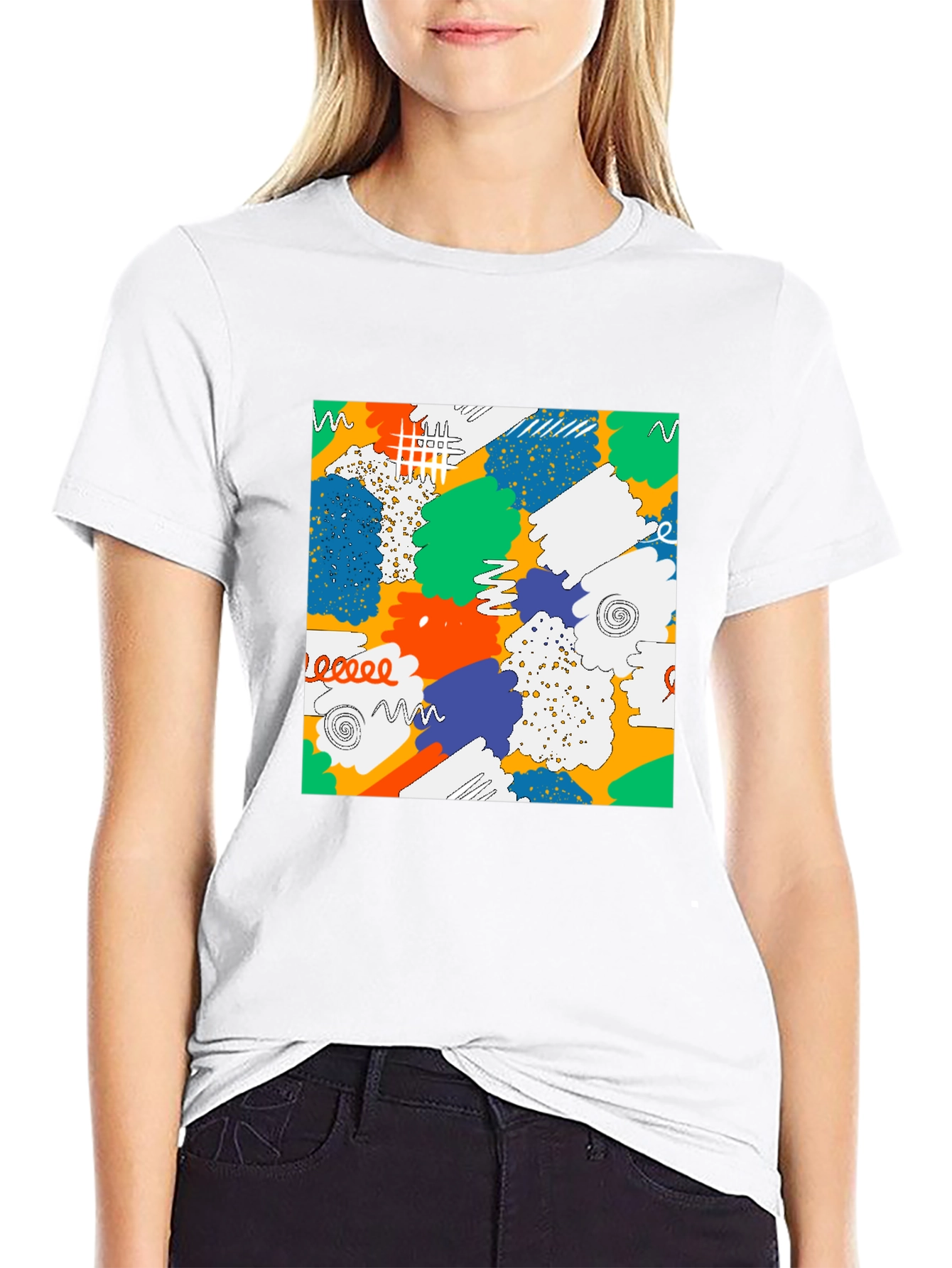 Abstract Pattern Graphic Tee - Unisex