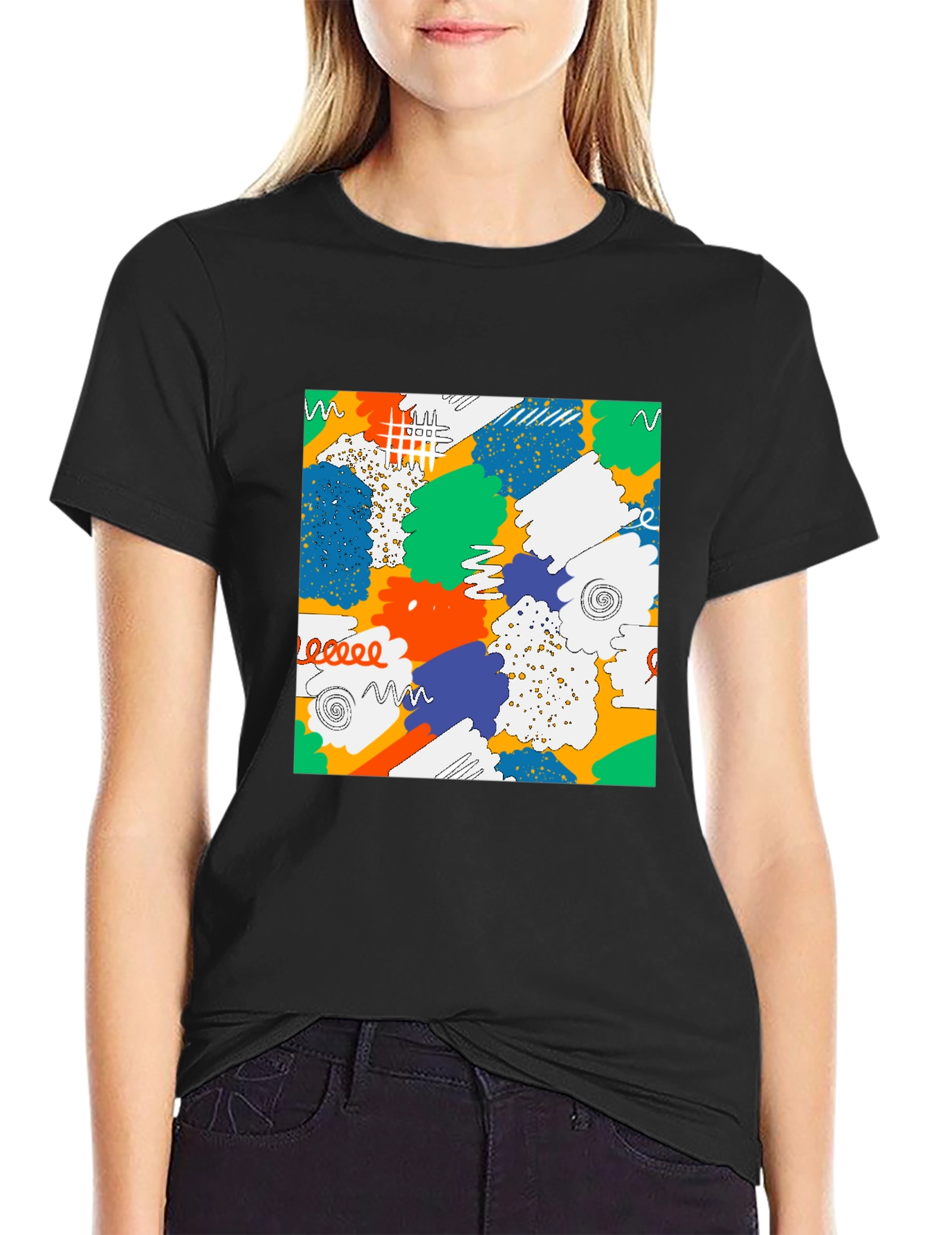 Abstract Pattern Graphic Tee - Unisex