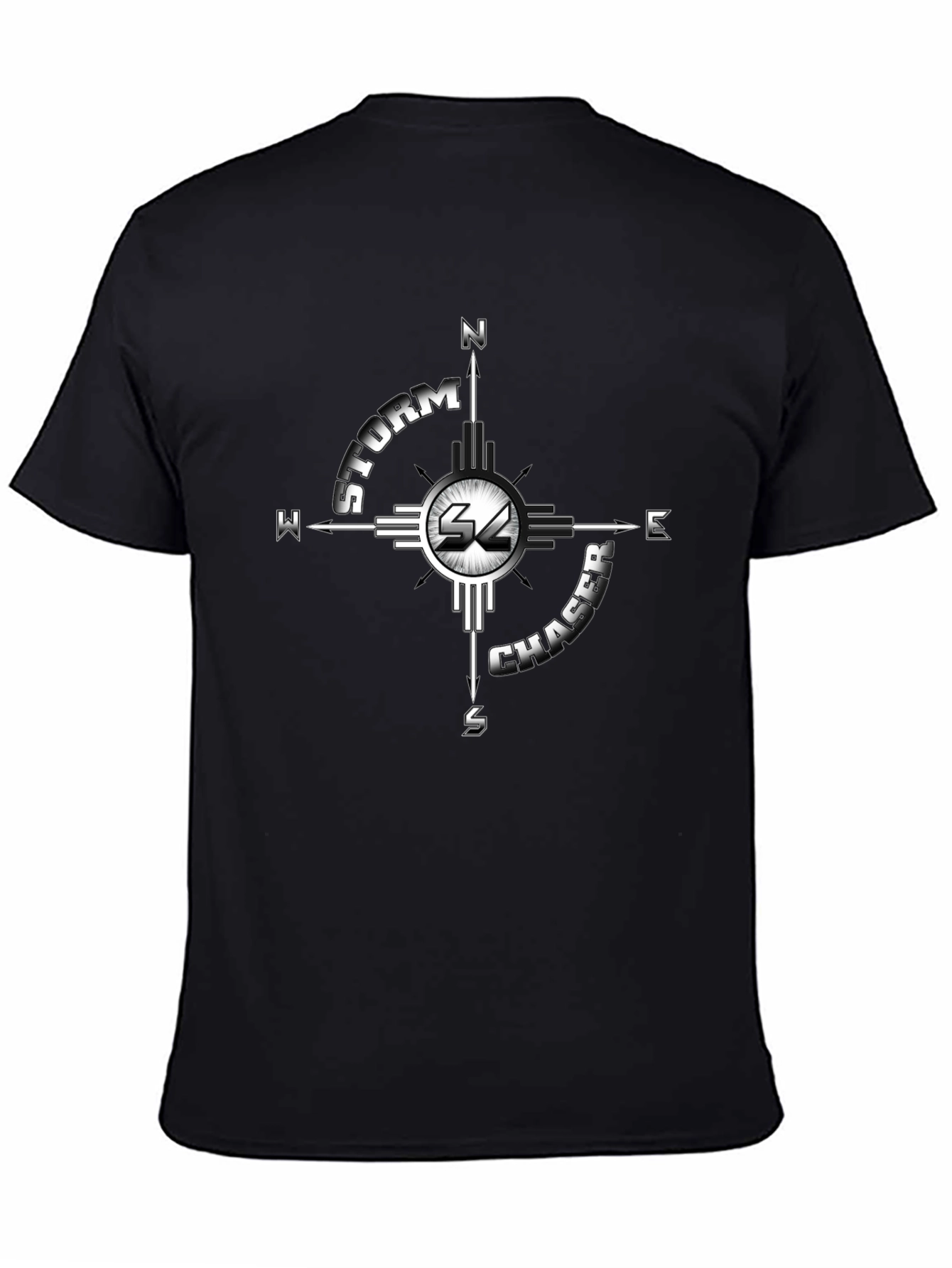 Storm Chaser Compass Graphic Tee - Black