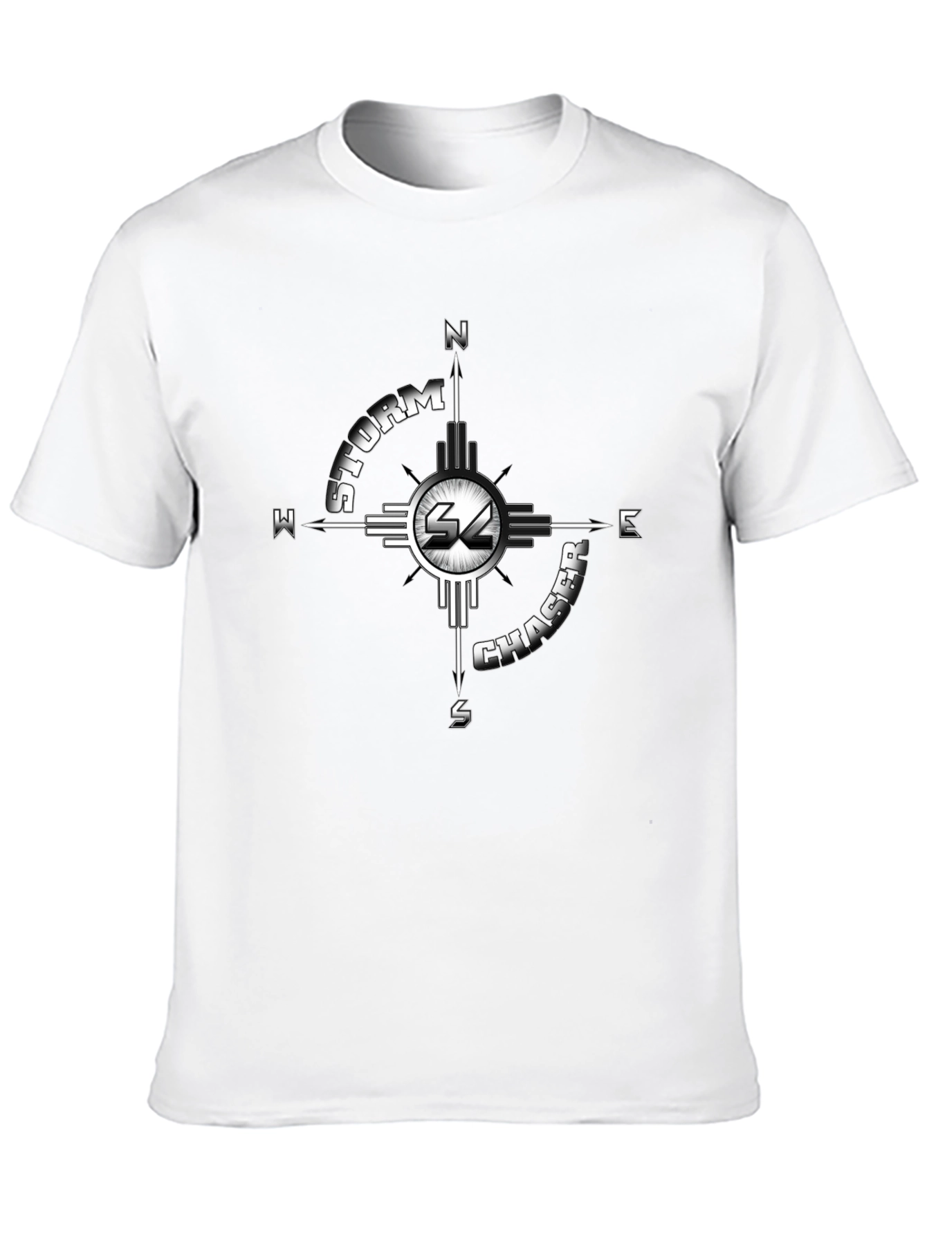 Storm Chaser Compass Graphic Tee - Black