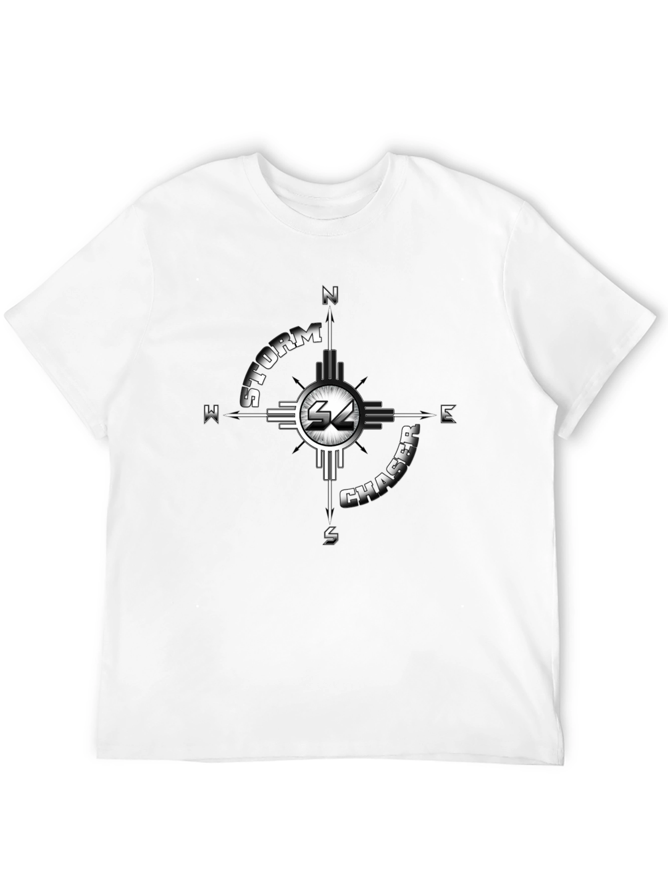 Storm Chaser Compass Graphic Tee - Black