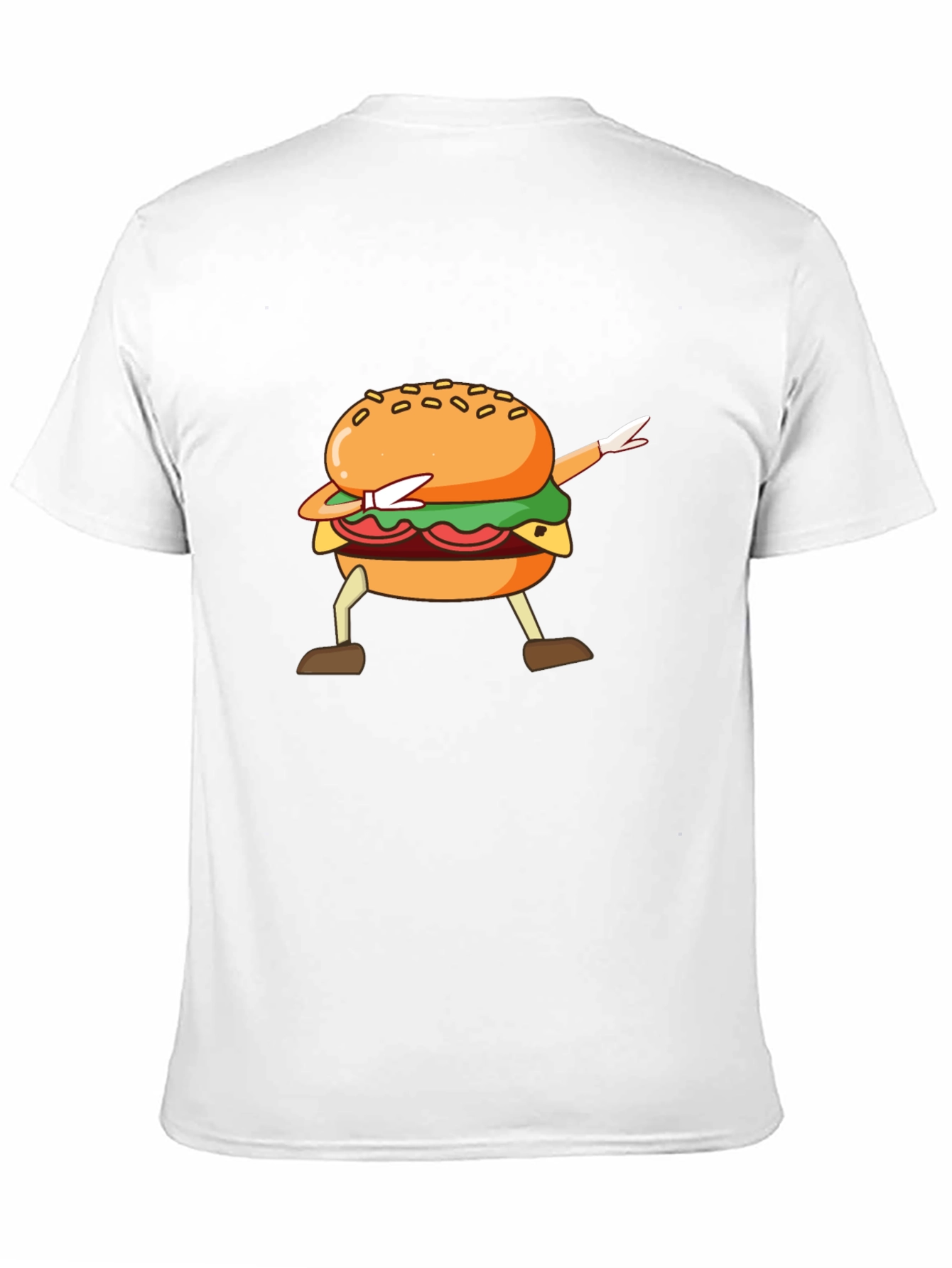 Dabbing Burger Black T-Shirt - Unique Design