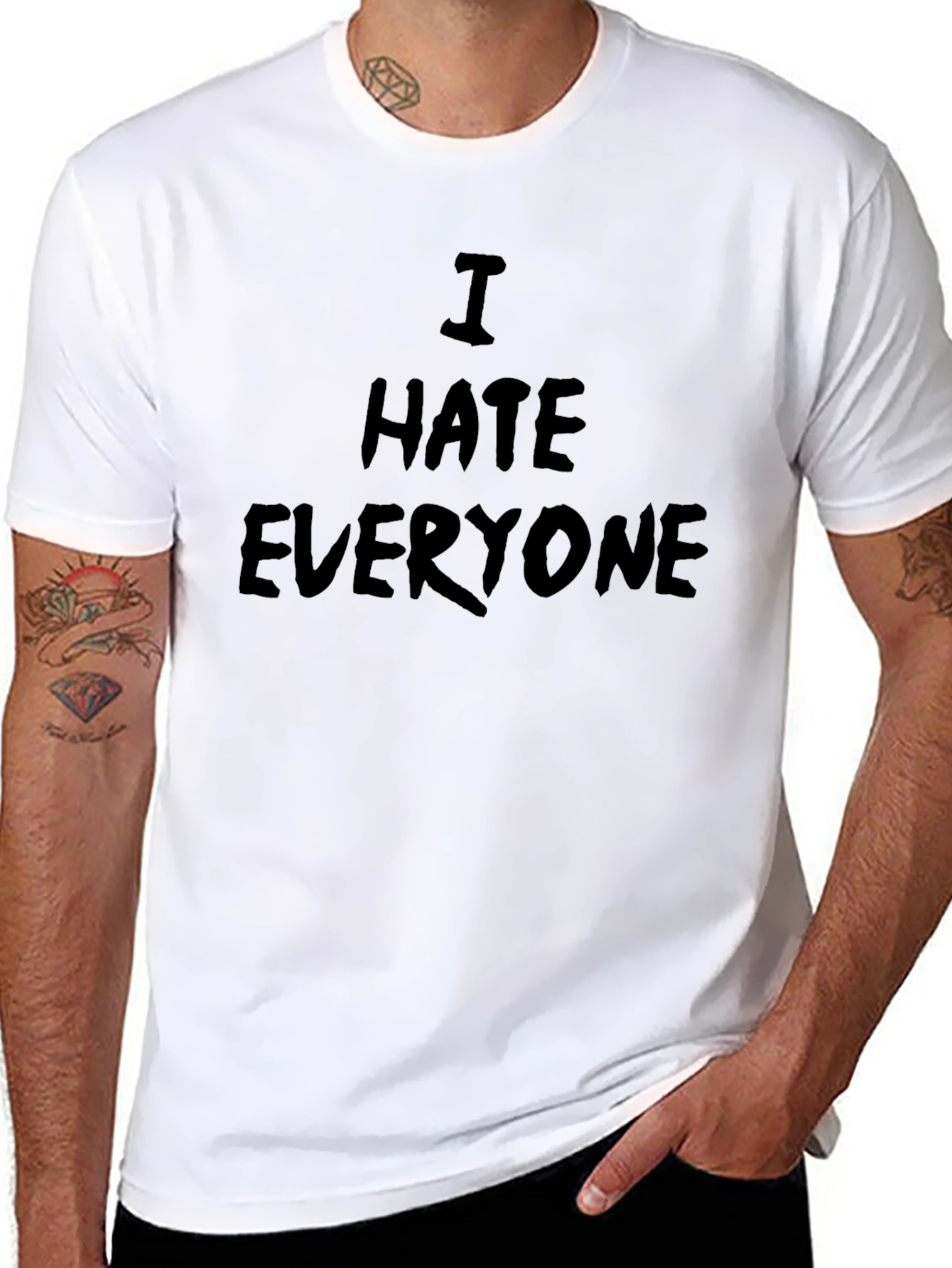 I Hate Everyone Graphic T-Shirt - Bold Statement Tee
