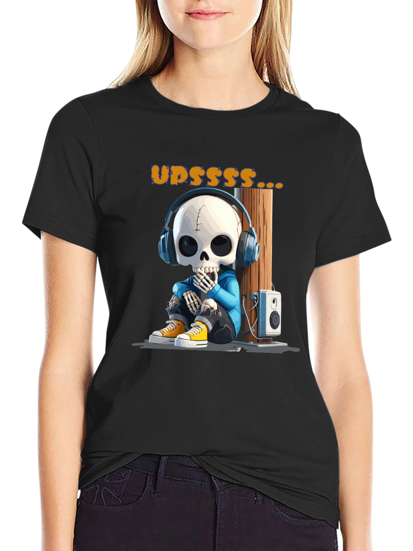 Skeleton DJ Graphic Tee - Updsss... Style