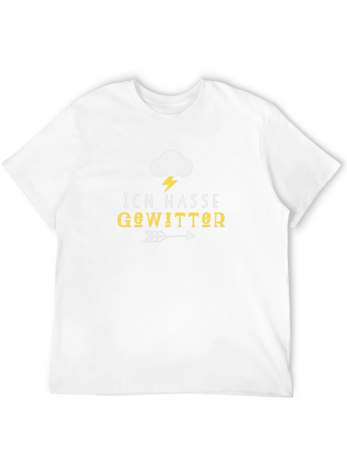 Ich Hasse Gewitter T-Shirt - I Hate Thunderstorms